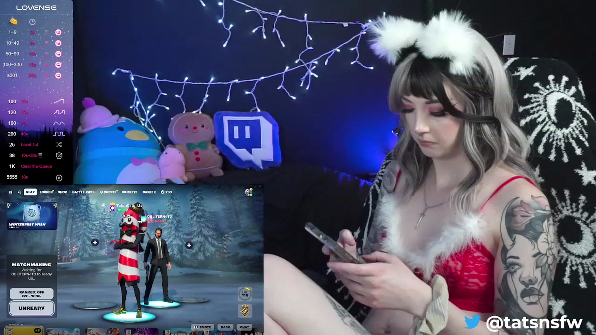 Gallery image thumbnail from Tatsncatss's myfreecams stream on, 12/24/2023, 20:18 image 5 of 20