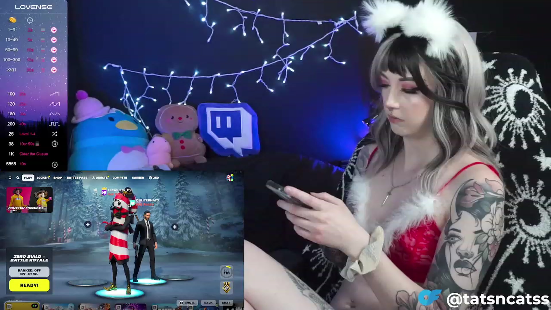 Gallery image thumbnail from Tatsncatss's myfreecams stream on, 12/24/2023, 20:18 image 2 of 20
