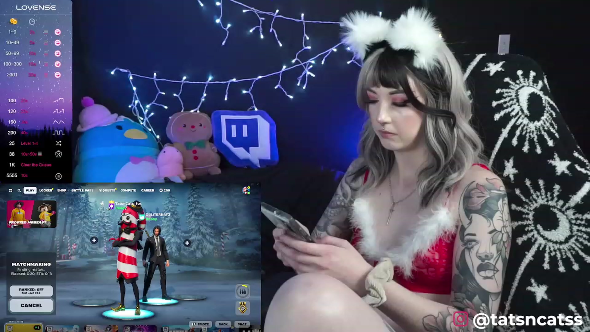 Gallery image thumbnail from Tatsncatss's myfreecams stream on, 12/24/2023, 20:18 image 11 of 20