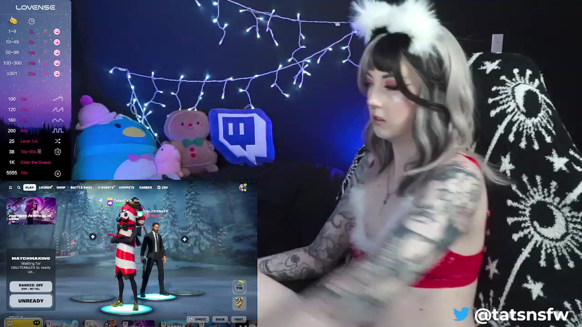 Gallery image thumbnail from Tatsncatss's myfreecams stream on, 12/24/2023, 20:18 image 10 of 20