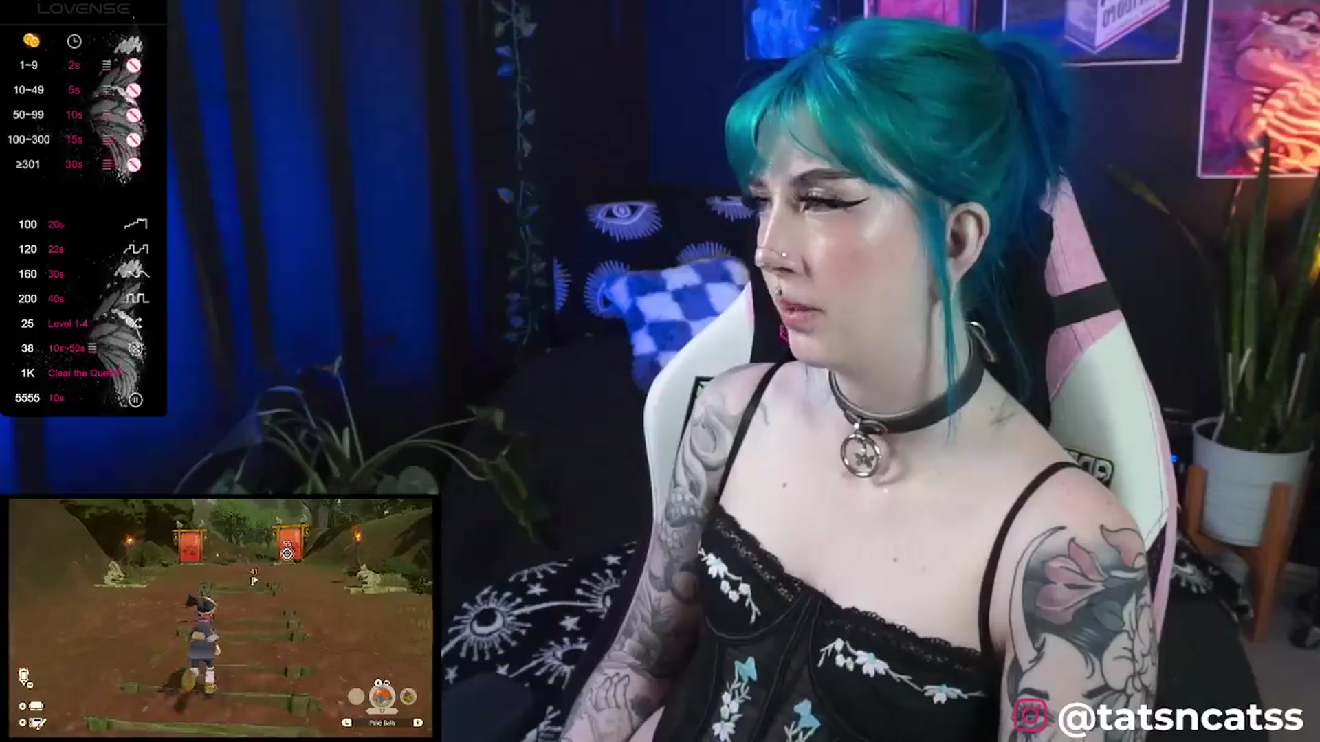 Gallery image thumbnail from Tatsncatss's myfreecams stream on, 03/25/2024, 19:40 image 17 of 20