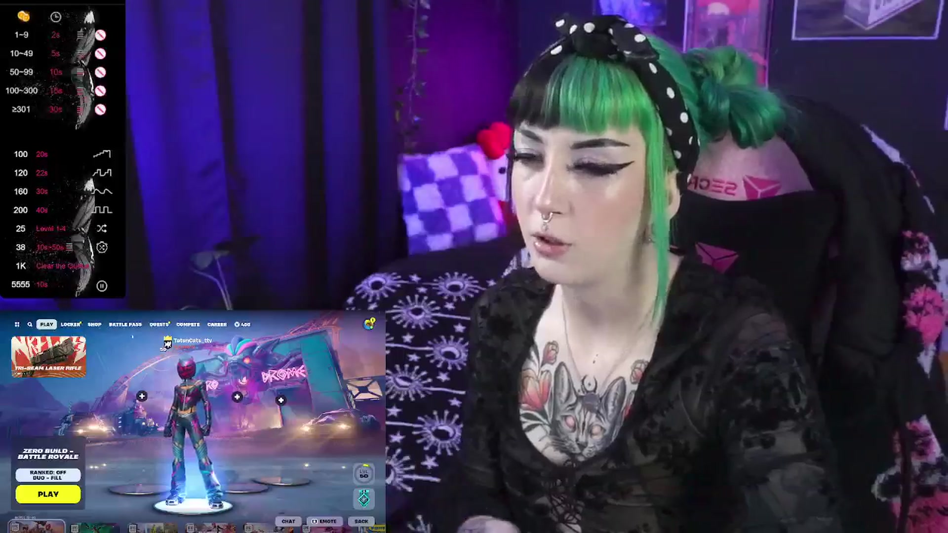 Gallery image thumbnail from Tatsncatss's myfreecams stream on, 06/06/2024, 19:30 image 13 of 20