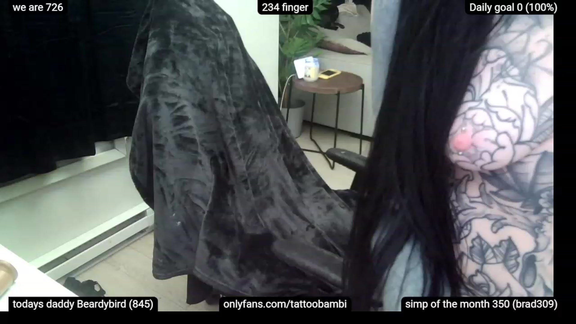 Gallery image thumbnail from Tattoobambi's myfreecams stream on, 12/02/2022, 06:33 image 11 of 20