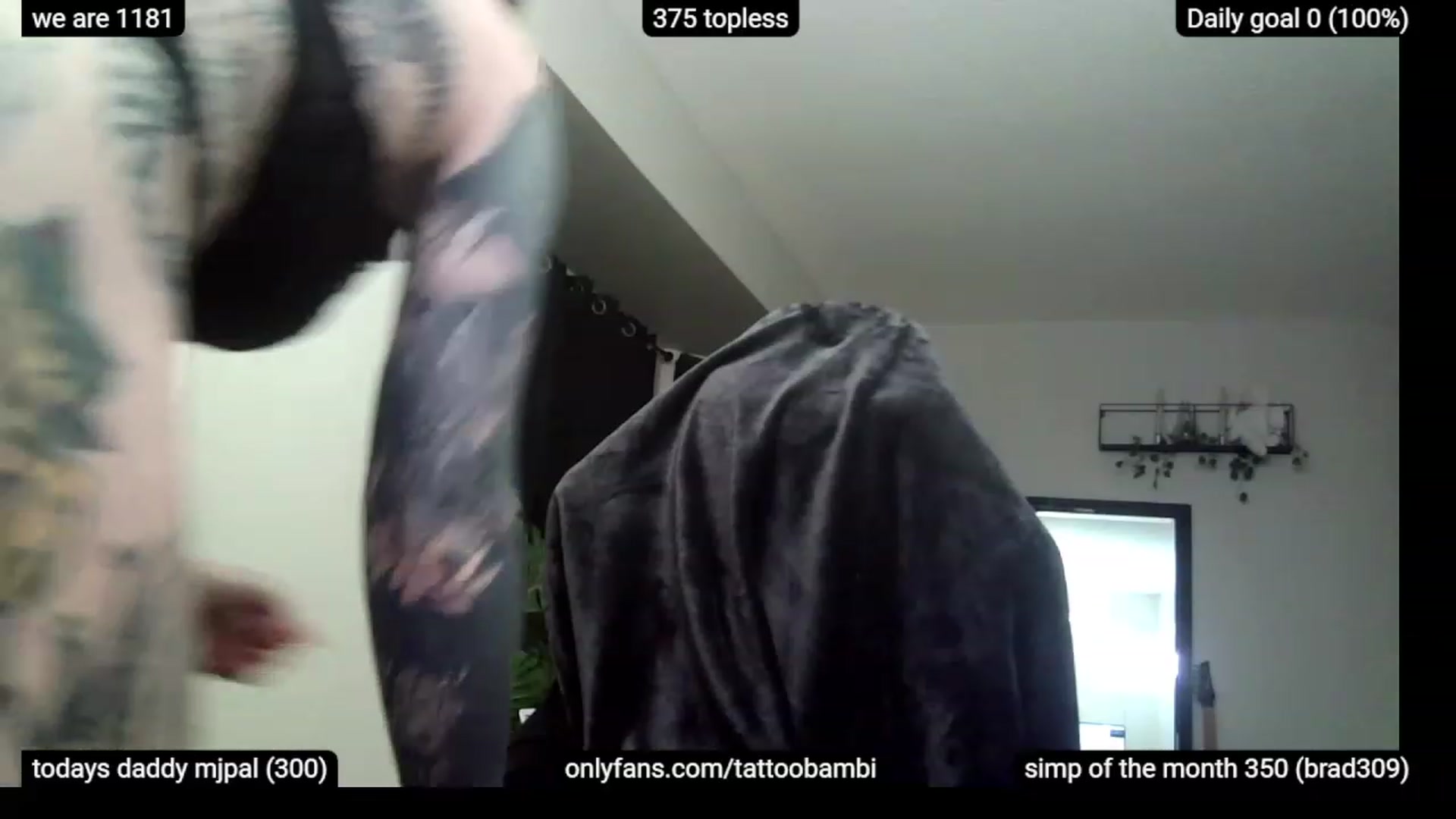 Gallery image thumbnail from Tattoobambi's myfreecams stream on, 12/04/2022, 03:10 image 2 of 20
