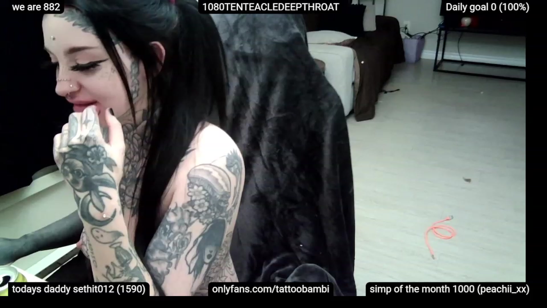 Gallery image thumbnail from Tattoobambi's myfreecams stream on, 12/18/2022, 04:48 image 9 of 20
