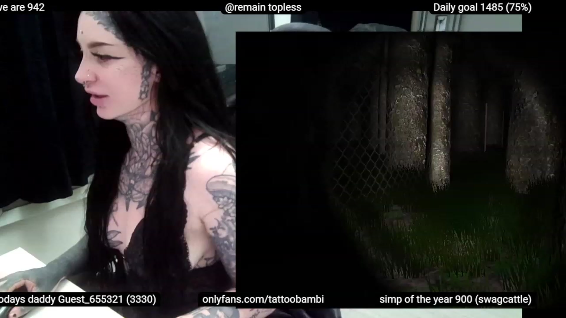 Gallery image thumbnail from Tattoobambi's myfreecams stream on, 01/05/2023, 06:14 image 6 of 20