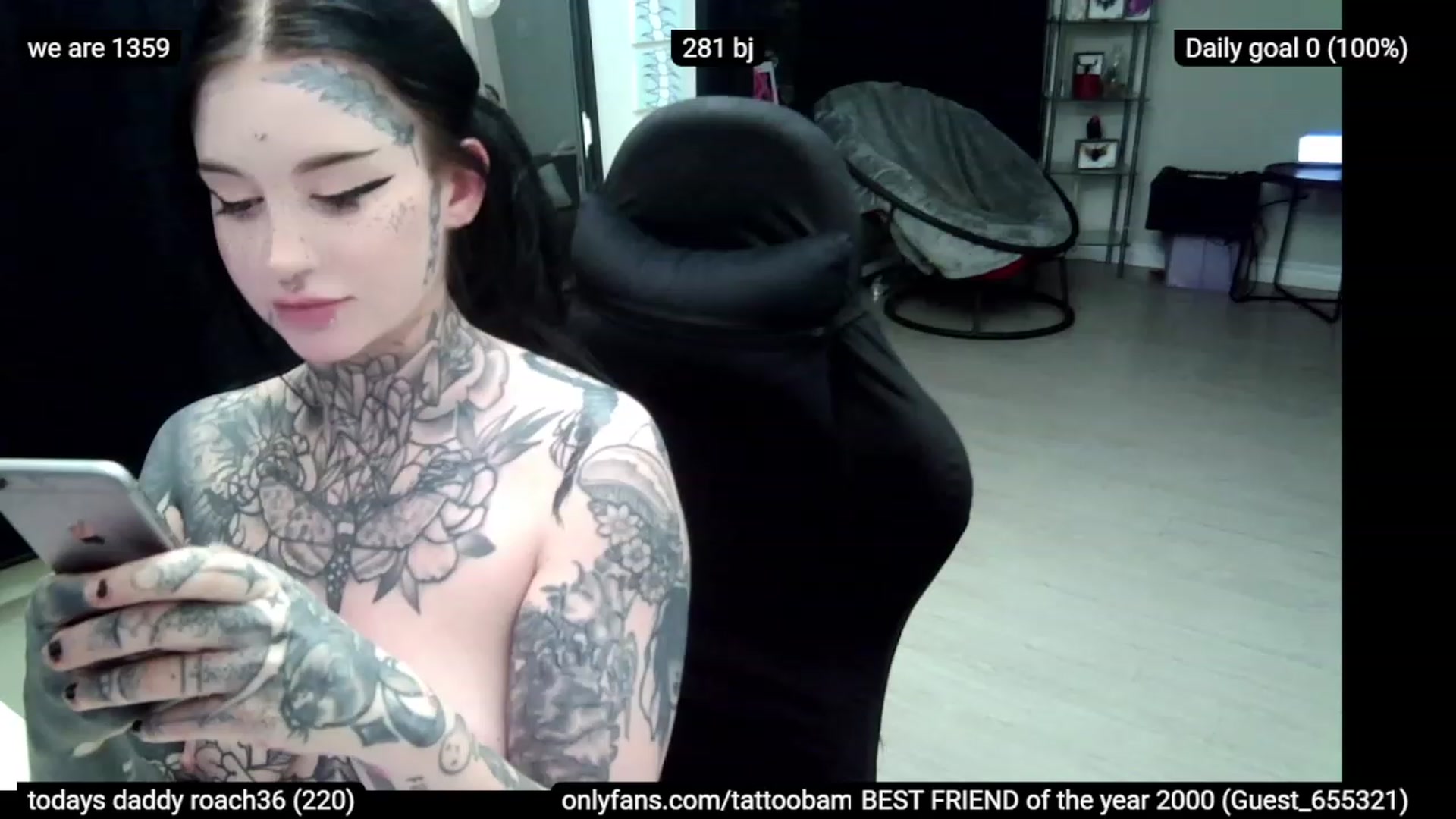 Gallery image thumbnail from Tattoobambi's myfreecams stream on, 01/28/2023, 06:18 image 15 of 20