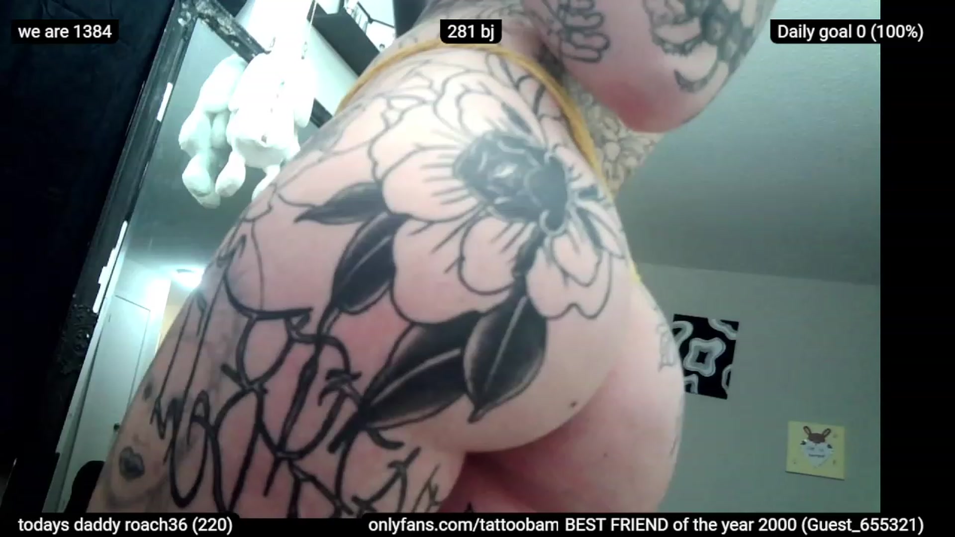 Gallery image thumbnail from Tattoobambi's myfreecams stream on, 01/28/2023, 06:18 image 9 of 20