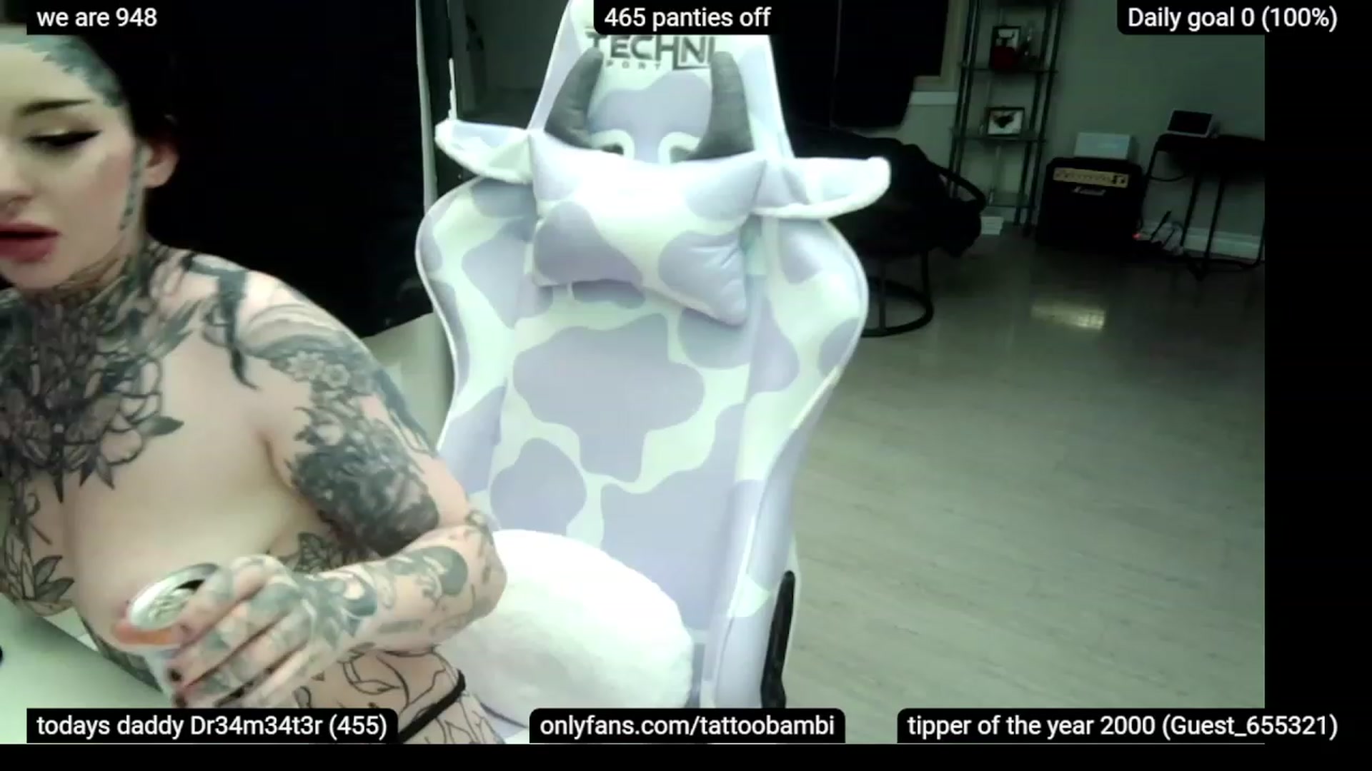 Gallery image thumbnail from Tattoobambi's myfreecams stream on, 02/02/2023, 04:24 image 5 of 20