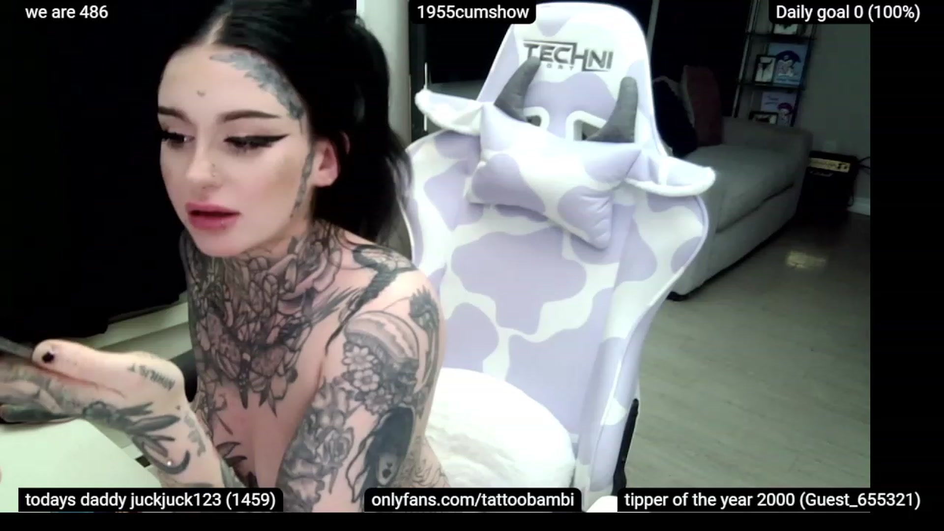 Gallery image thumbnail from Tattoobambi's myfreecams stream on, 02/05/2023, 05:14 image 6 of 20