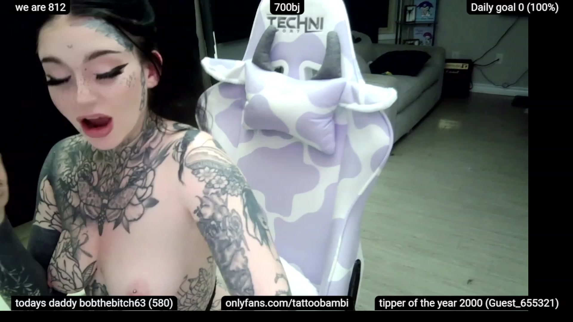 Gallery image thumbnail from Tattoobambi's myfreecams stream on, 02/10/2023, 04:24 image 14 of 20