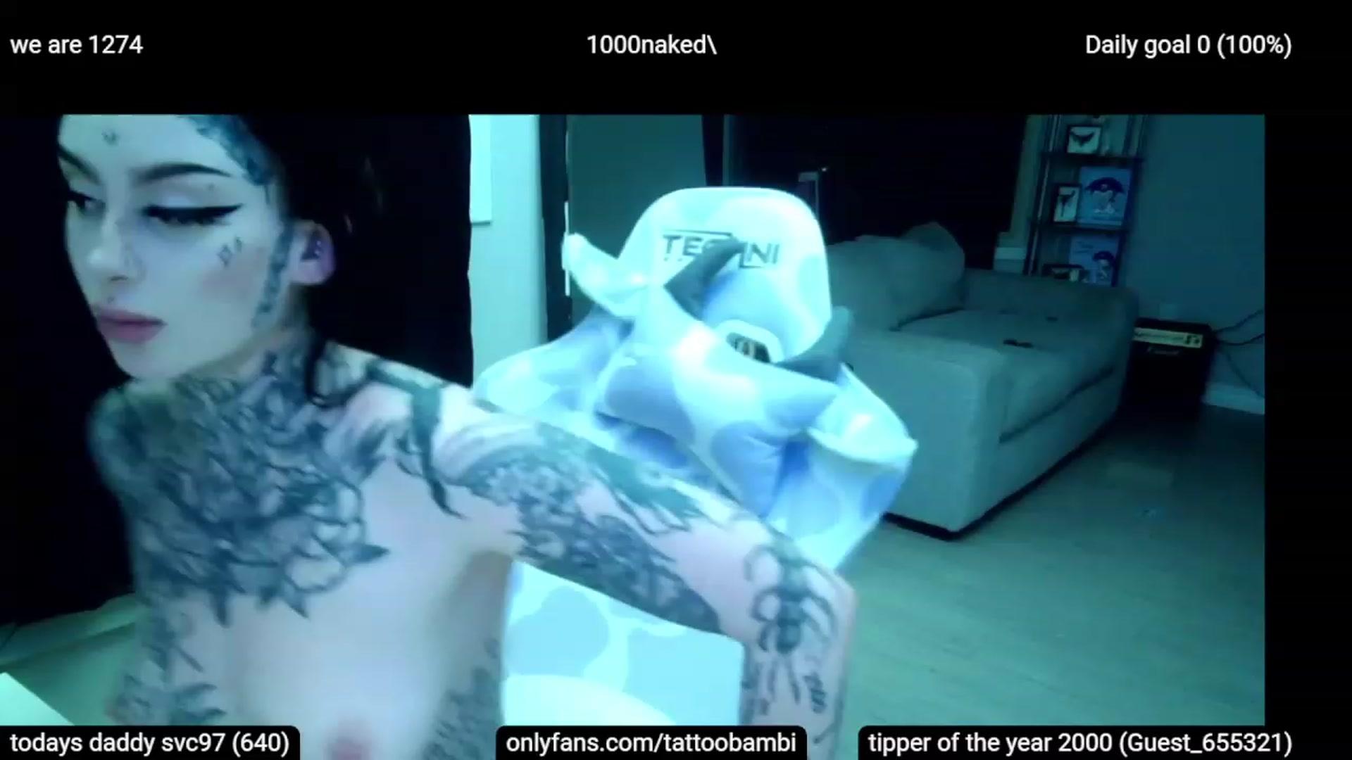 Gallery image thumbnail from Tattoobambi's myfreecams stream on, 02/18/2023, 04:37 image 15 of 20