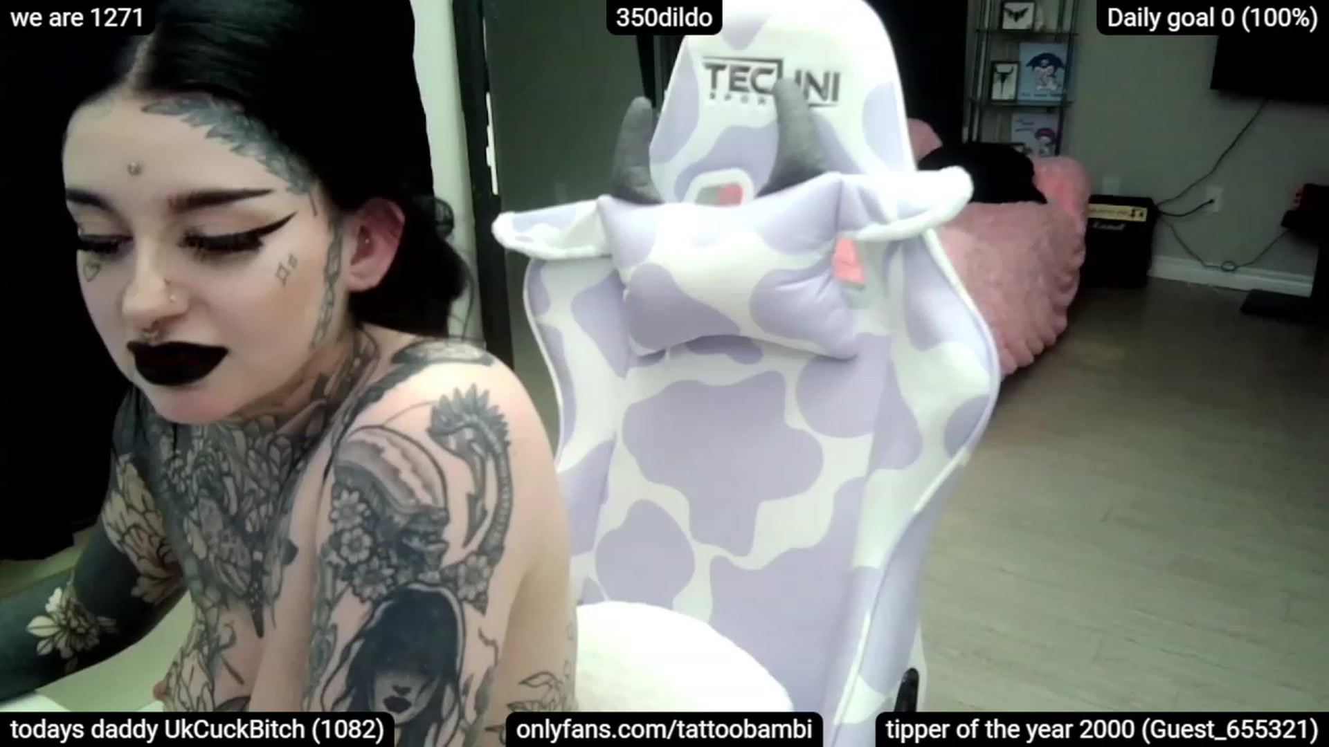 Gallery image thumbnail from Tattoobambi's myfreecams stream on, 02/24/2023, 02:43 image 6 of 20