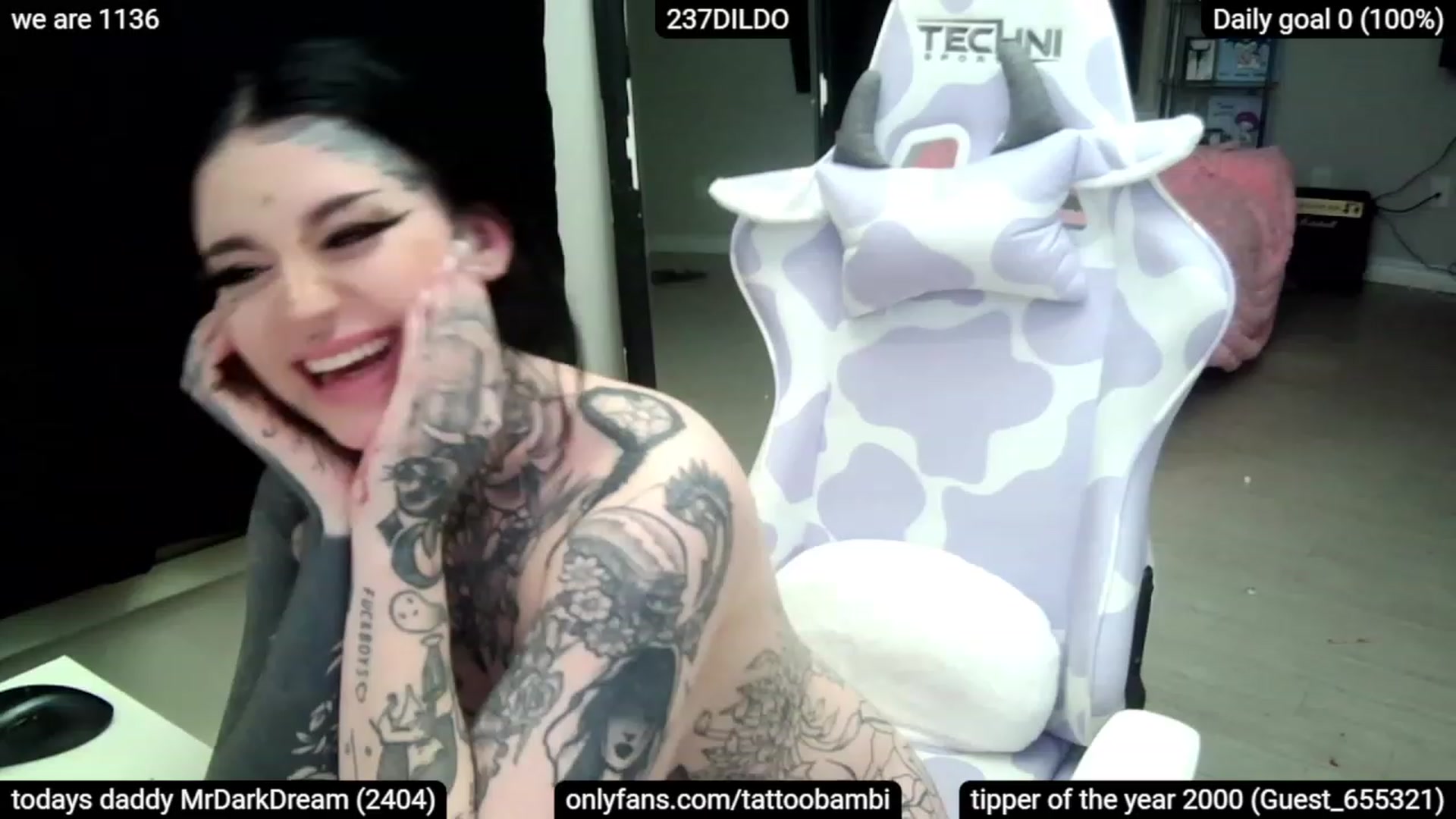 Gallery image thumbnail from Tattoobambi's myfreecams stream on, 02/25/2023, 05:37 image 20 of 20