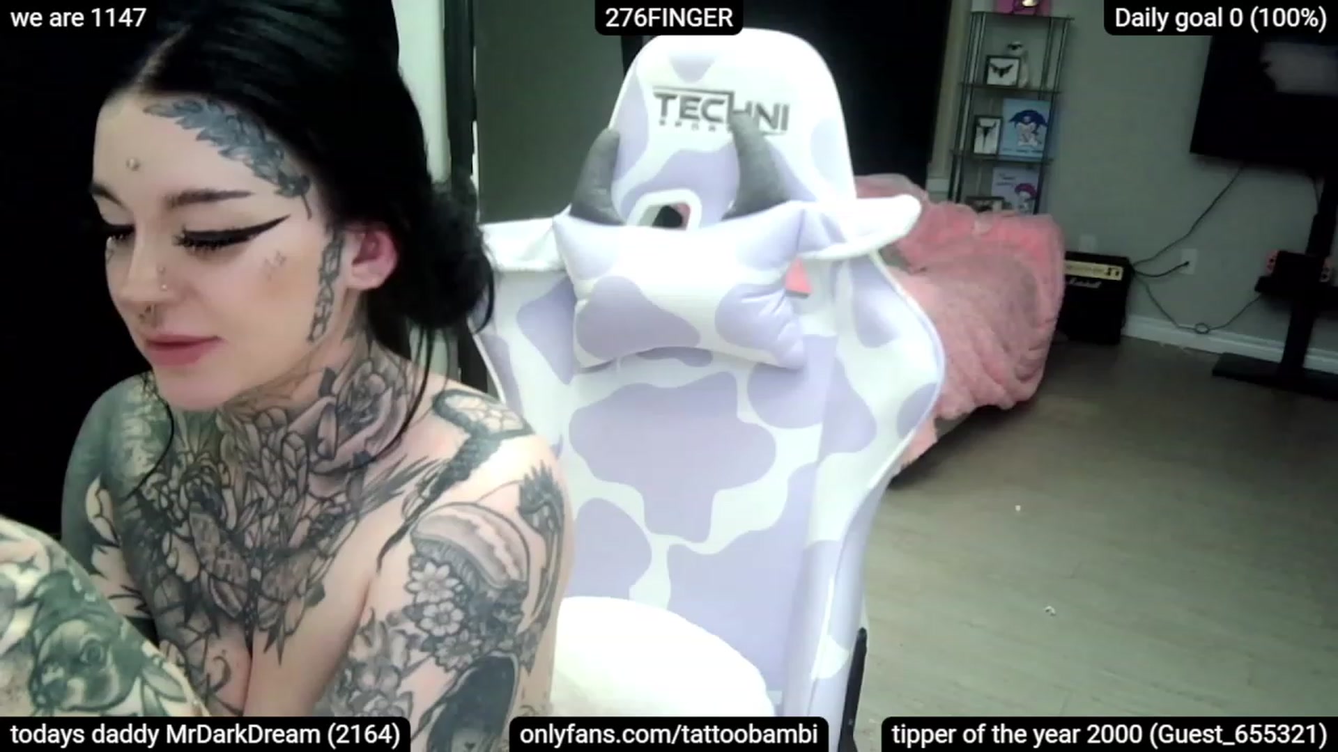 Gallery image thumbnail from Tattoobambi's myfreecams stream on, 02/25/2023, 05:37 image 9 of 20
