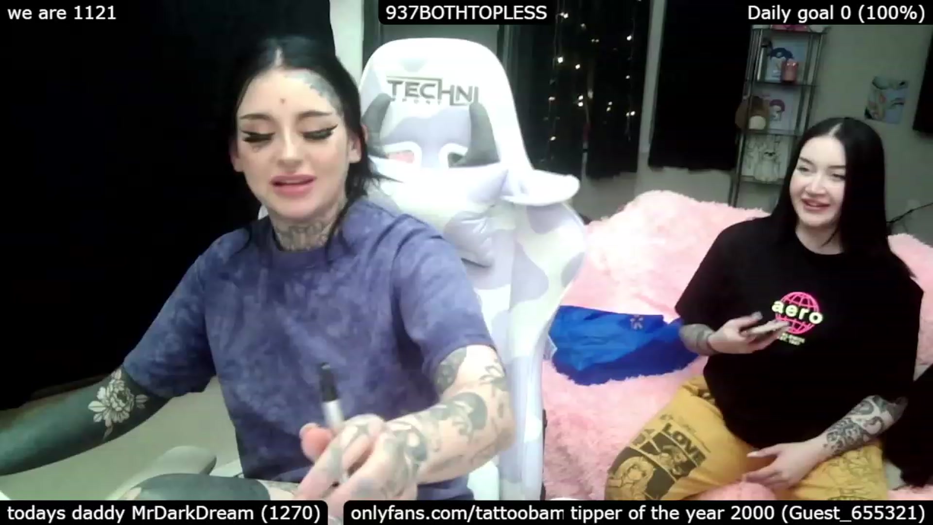Gallery image thumbnail from Tattoobambi's myfreecams stream on, 02/27/2023, 06:55 image 2 of 20