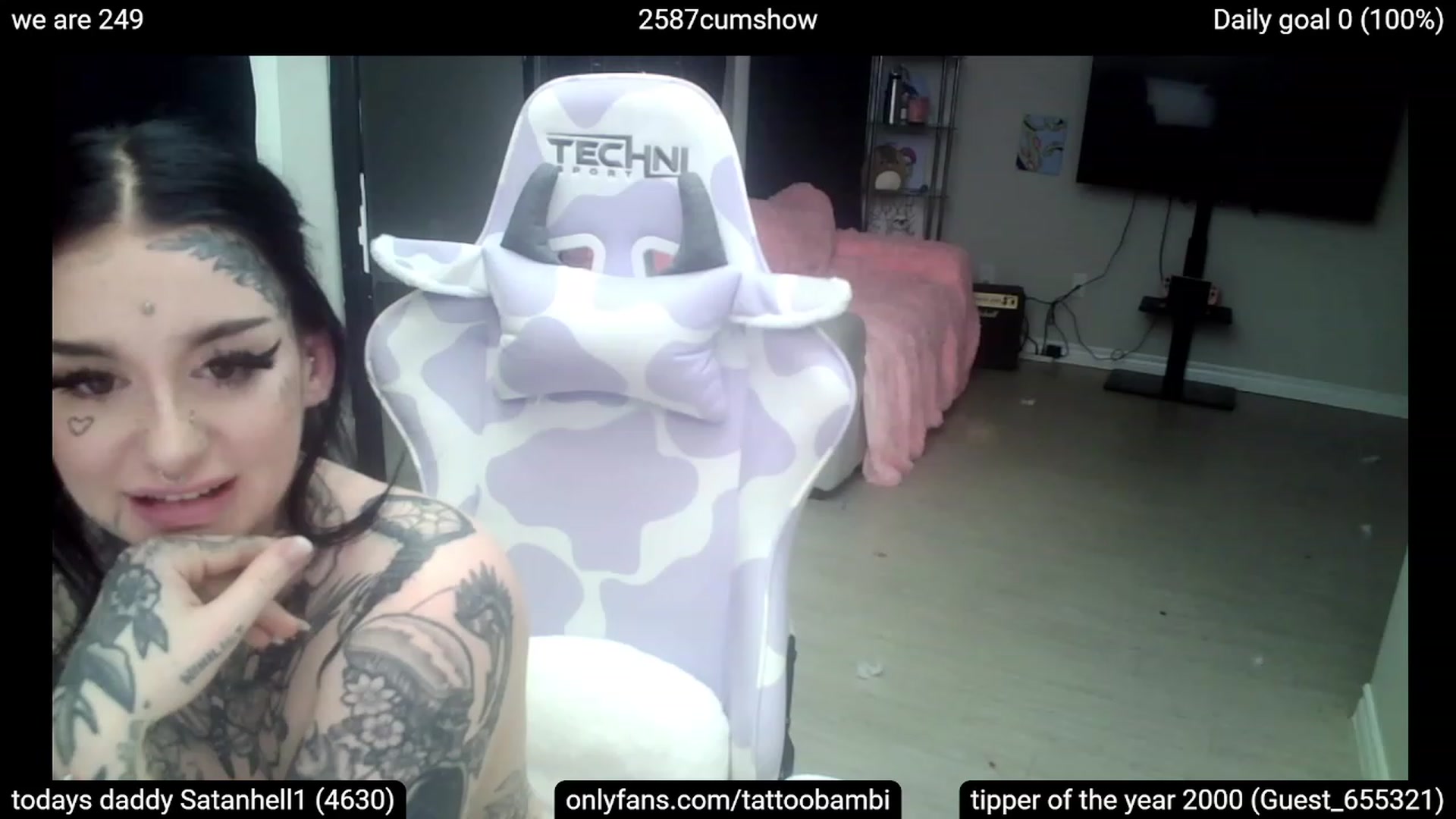 Gallery image thumbnail from Tattoobambi's myfreecams stream on, 03/02/2023, 04:59 image 19 of 20