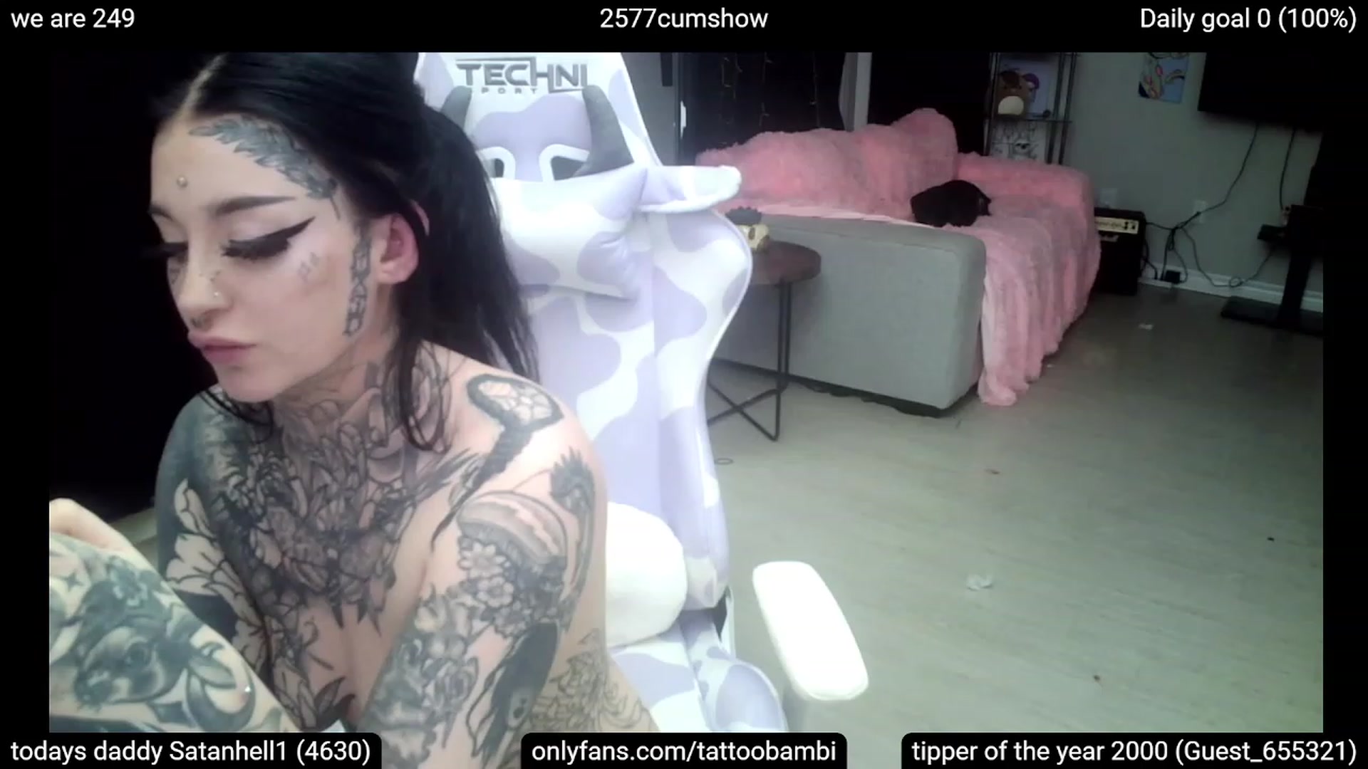 Gallery image thumbnail from Tattoobambi's myfreecams stream on, 03/02/2023, 04:59 image 20 of 20