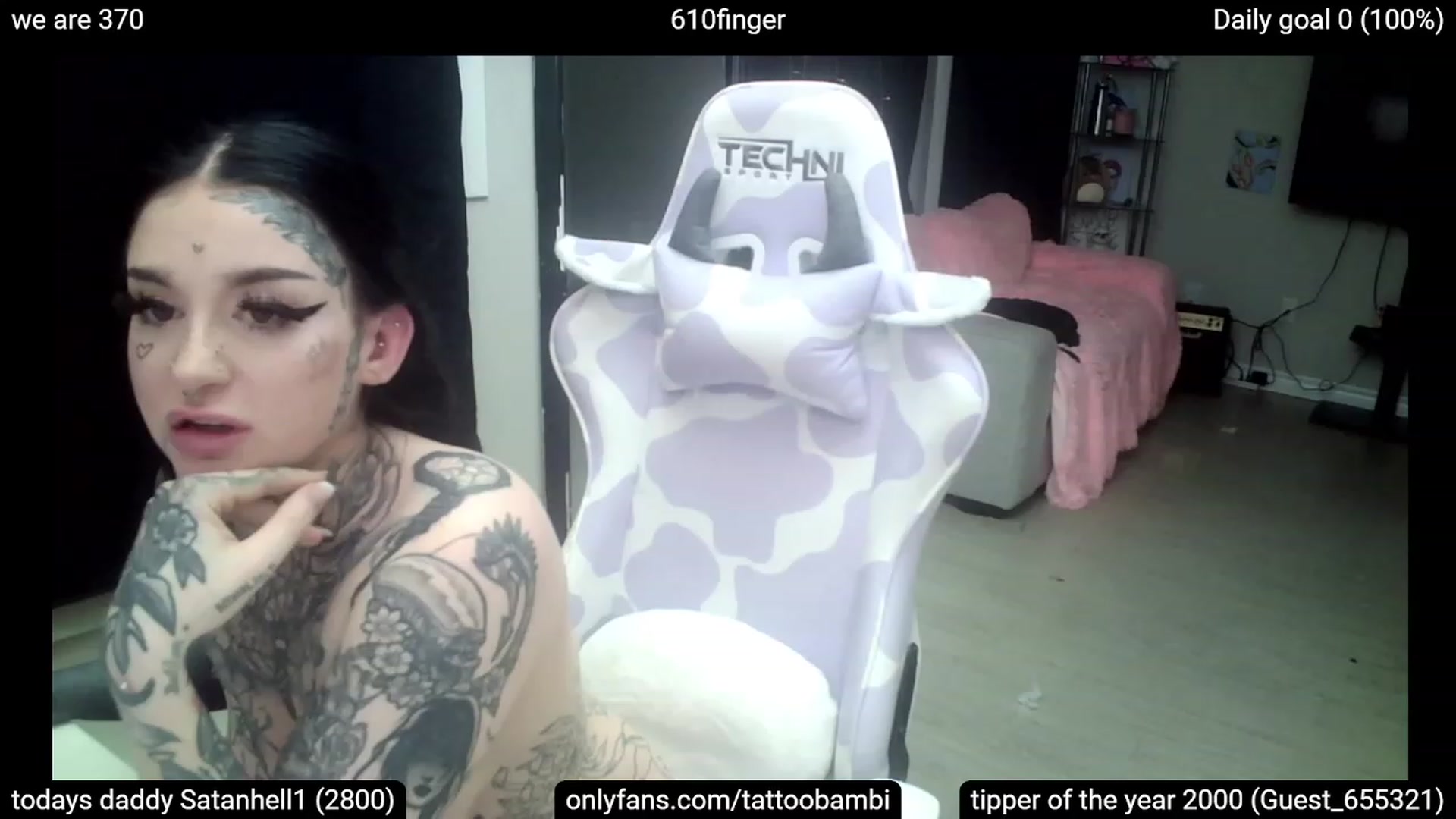 Gallery image thumbnail from Tattoobambi's myfreecams stream on, 03/02/2023, 04:59 image 12 of 20