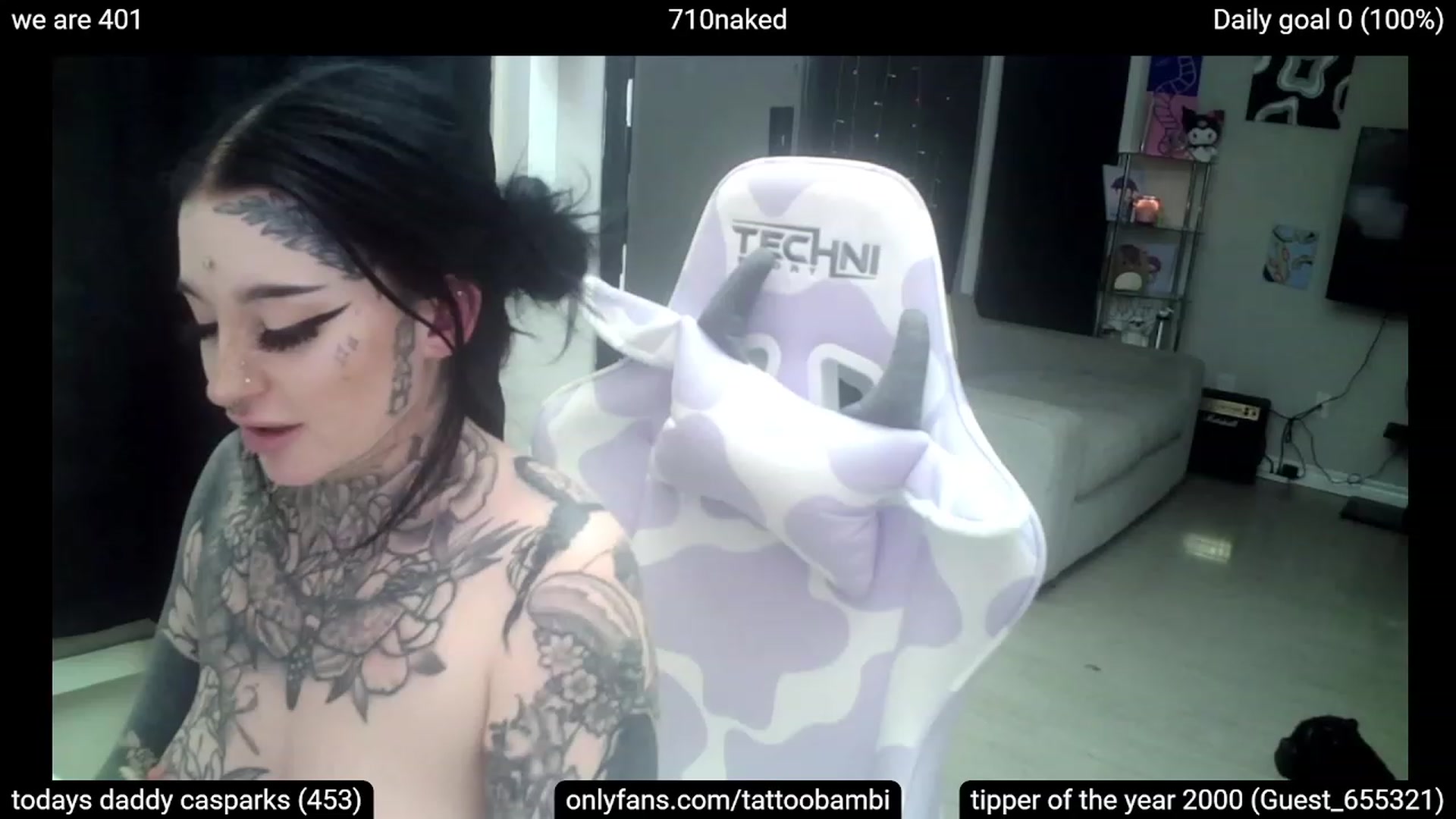 Gallery image thumbnail from Tattoobambi's myfreecams stream on, 03/04/2023, 05:40 image 9 of 20