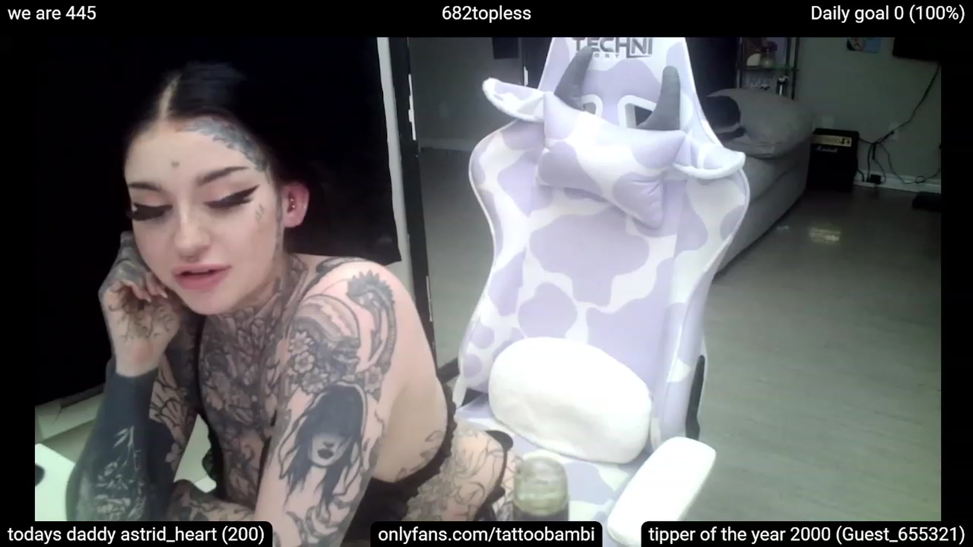 Gallery image thumbnail from Tattoobambi's myfreecams stream on, 03/05/2023, 02:49 image 4 of 20