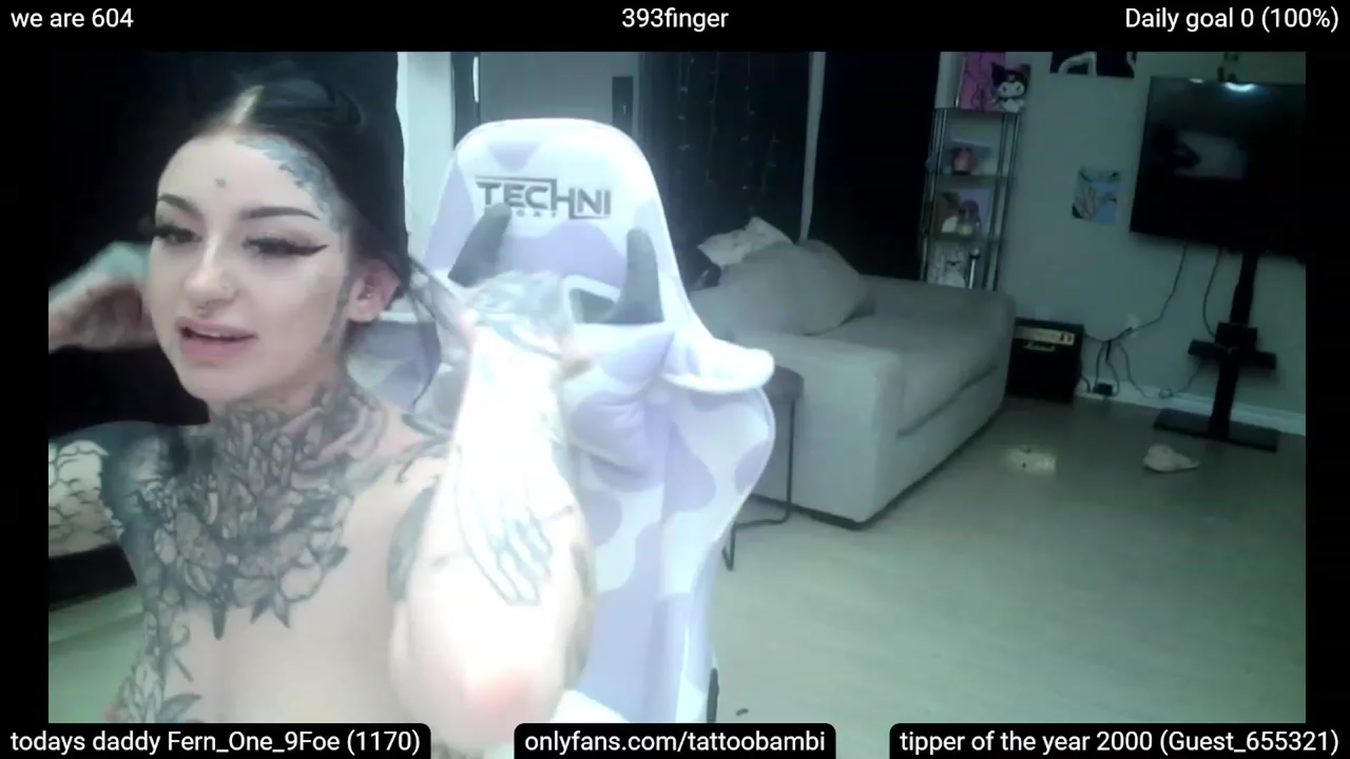 Gallery image thumbnail from Tattoobambi's myfreecams stream on, 03/08/2023, 05:15 image 18 of 20