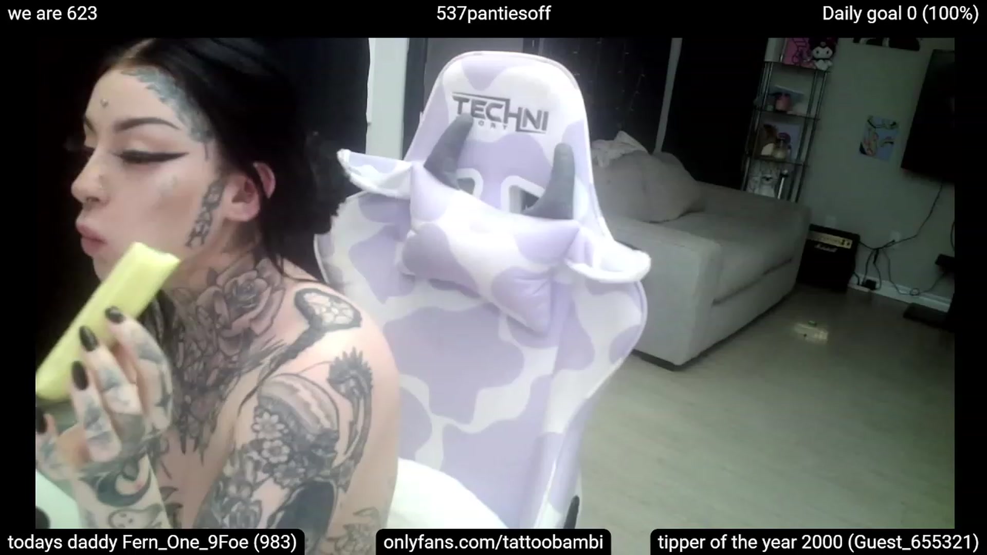 Gallery image thumbnail from Tattoobambi's myfreecams stream on, 03/08/2023, 05:15 image 12 of 20