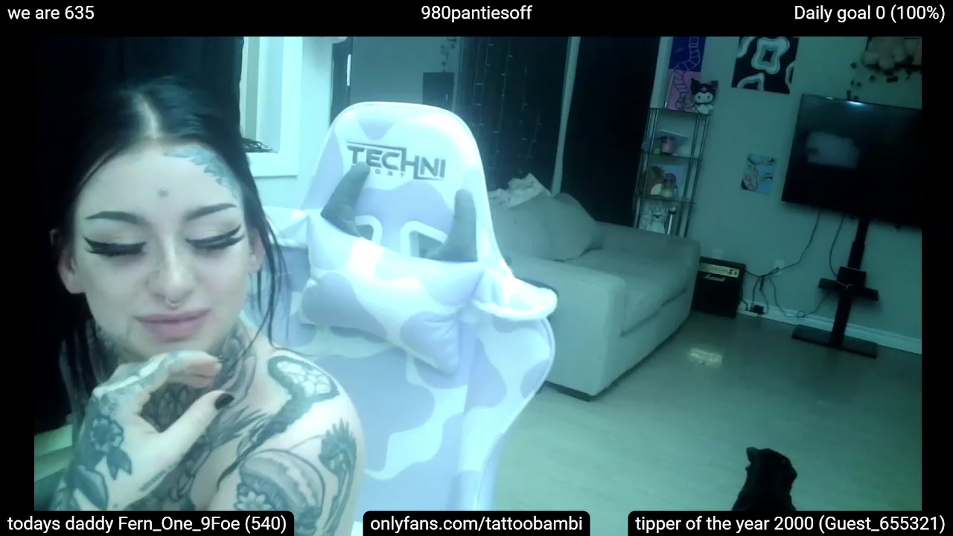 Gallery image thumbnail from Tattoobambi's myfreecams stream on, 03/08/2023, 05:15 image 9 of 20