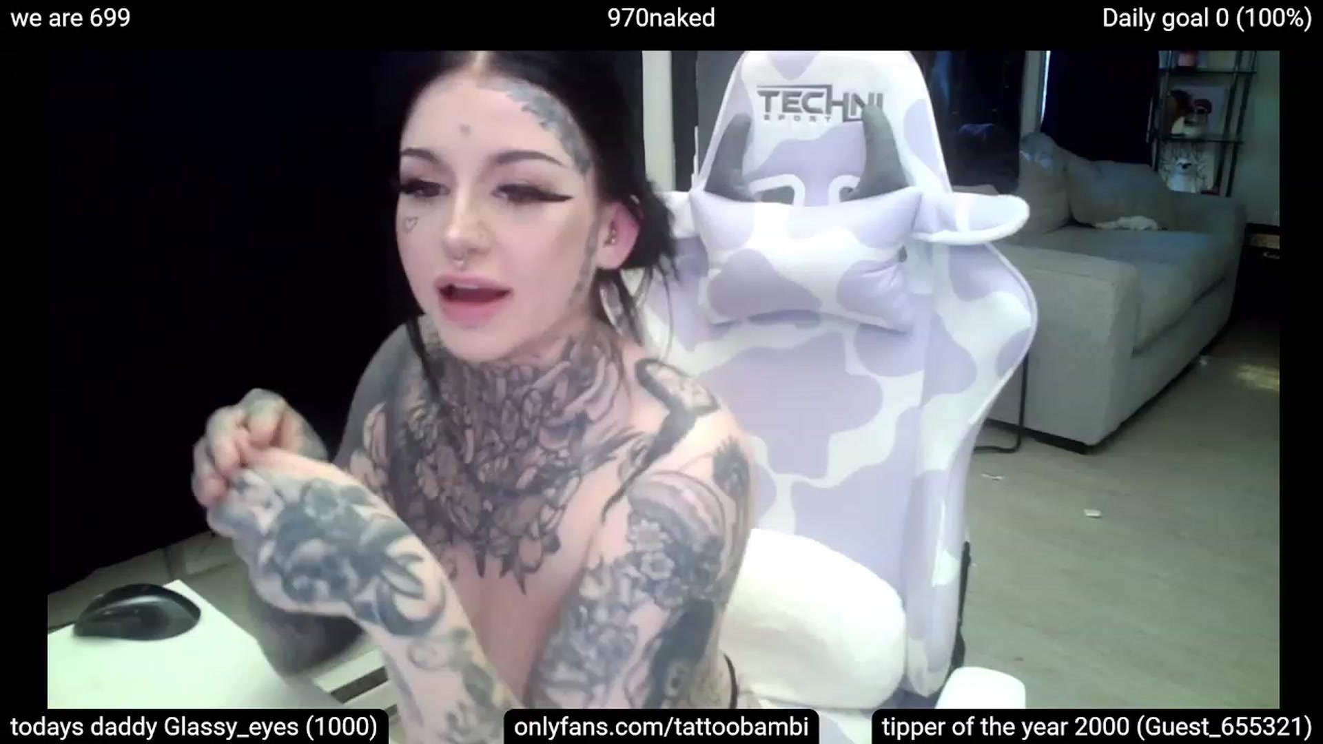 Gallery image thumbnail from Tattoobambi's myfreecams stream on, 03/09/2023, 23:16 image 10 of 20