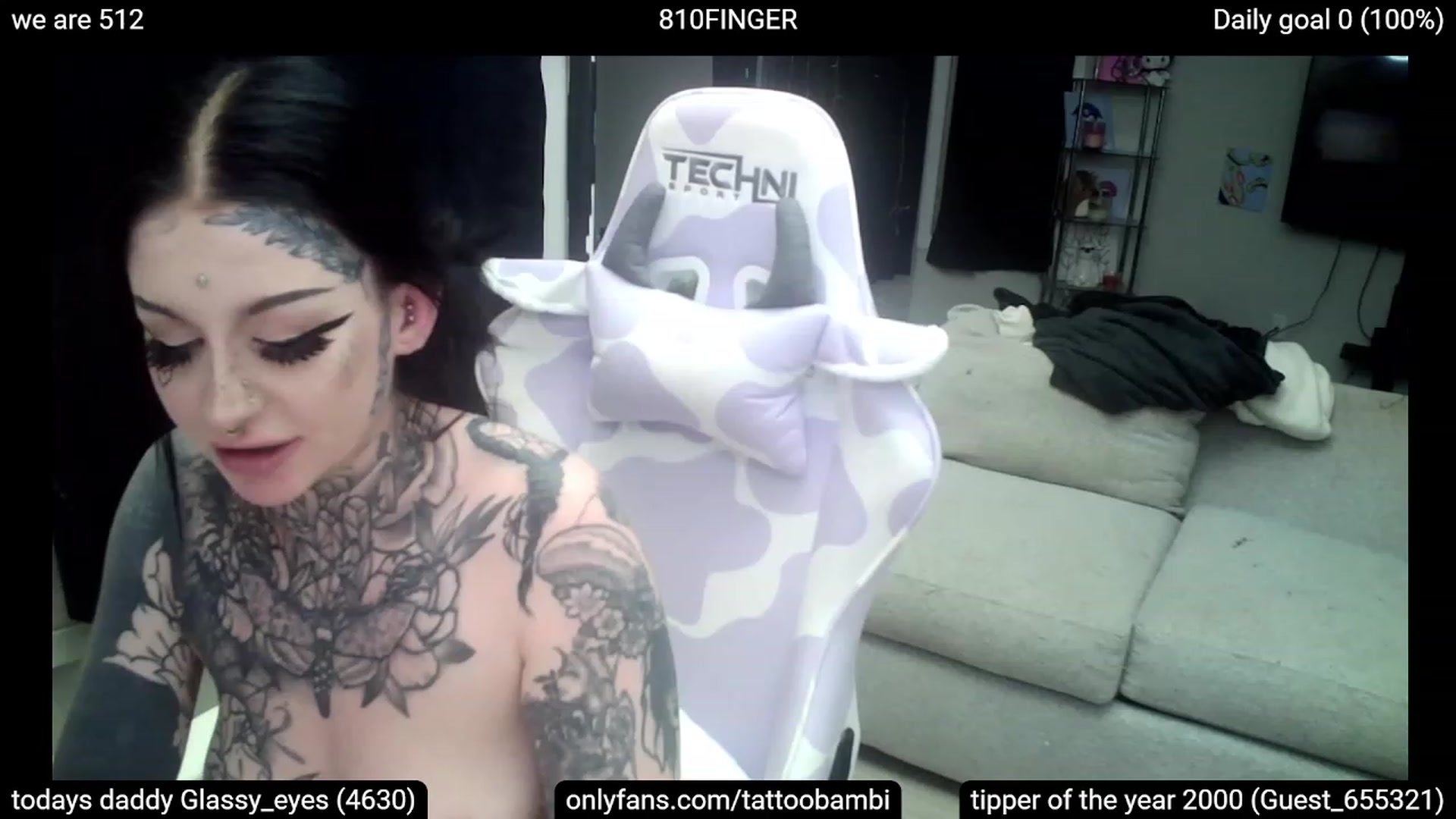 Gallery image thumbnail from Tattoobambi's myfreecams stream on, 03/10/2023, 02:52 image 7 of 20