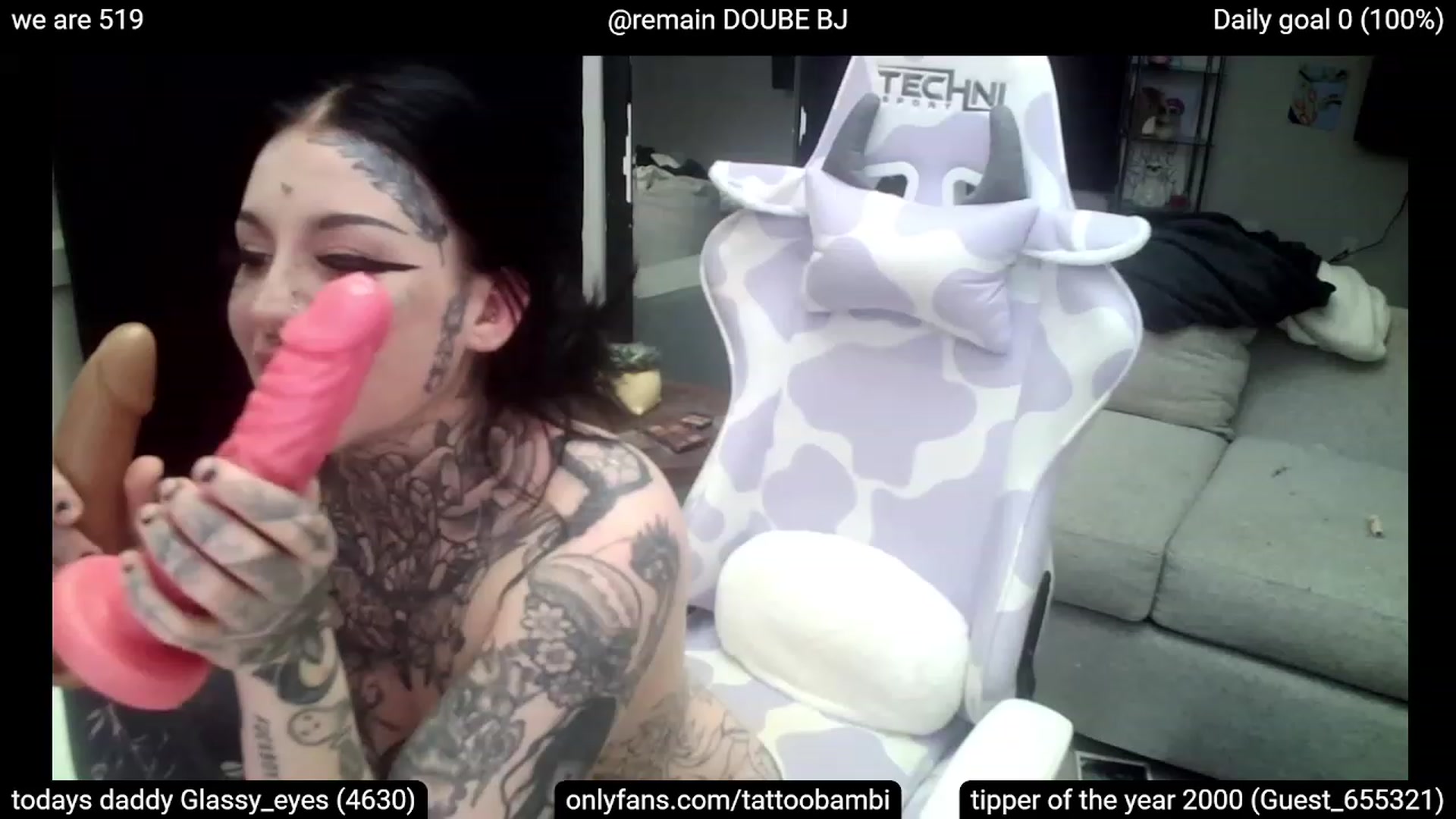 Gallery image thumbnail from Tattoobambi's myfreecams stream on, 03/10/2023, 02:52 image 1 of 20