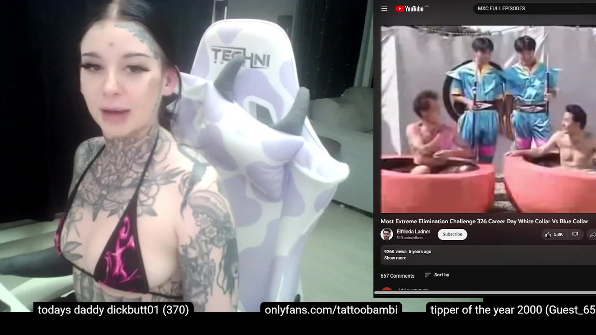 Gallery image thumbnail from Tattoobambi's myfreecams stream on, 03/17/2023, 05:31 image 13 of 20