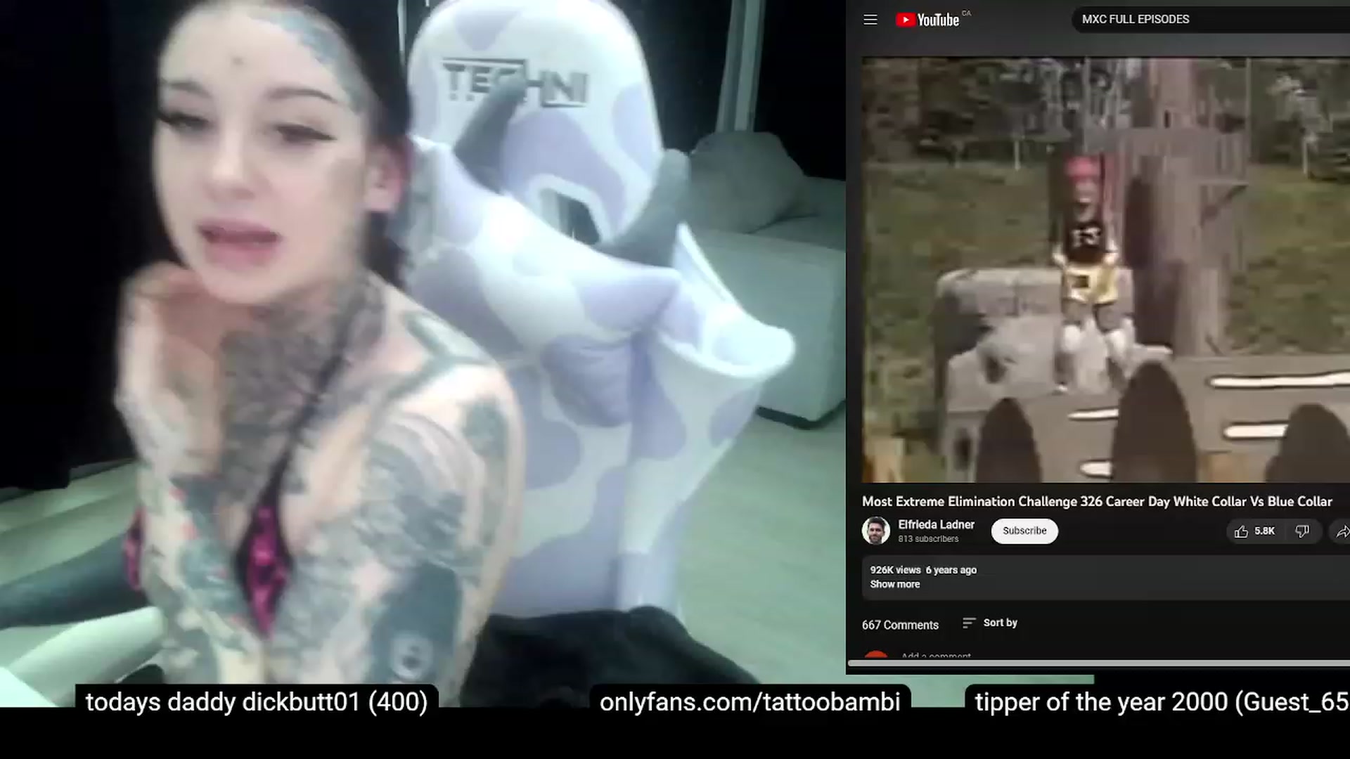 Gallery image thumbnail from Tattoobambi's myfreecams stream on, 03/17/2023, 05:31 image 14 of 20