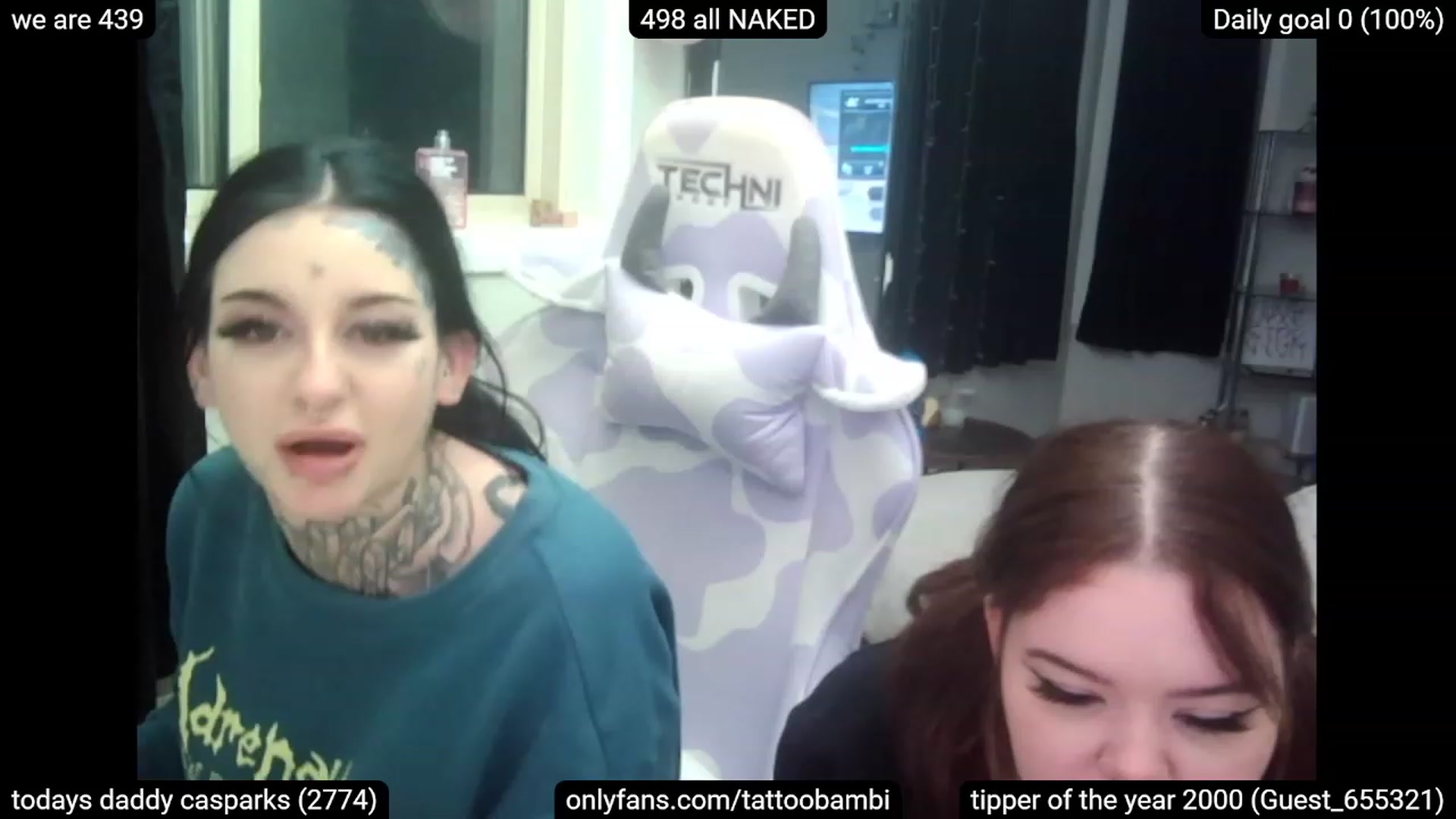 Gallery image thumbnail from Tattoobambi's myfreecams stream on, 03/19/2023, 07:29 image 8 of 20
