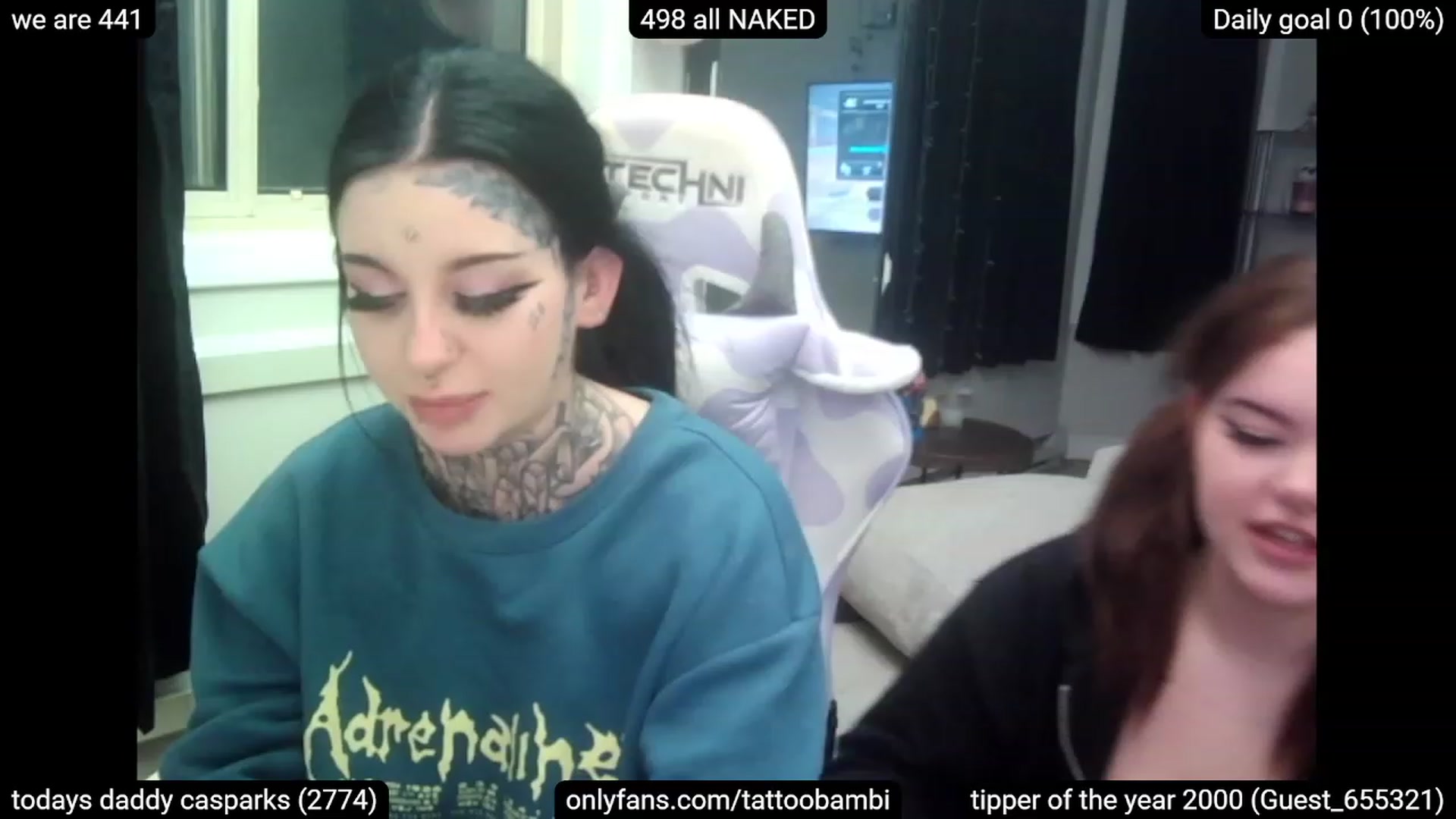 Gallery image thumbnail from Tattoobambi's myfreecams stream on, 03/19/2023, 07:29 image 7 of 20