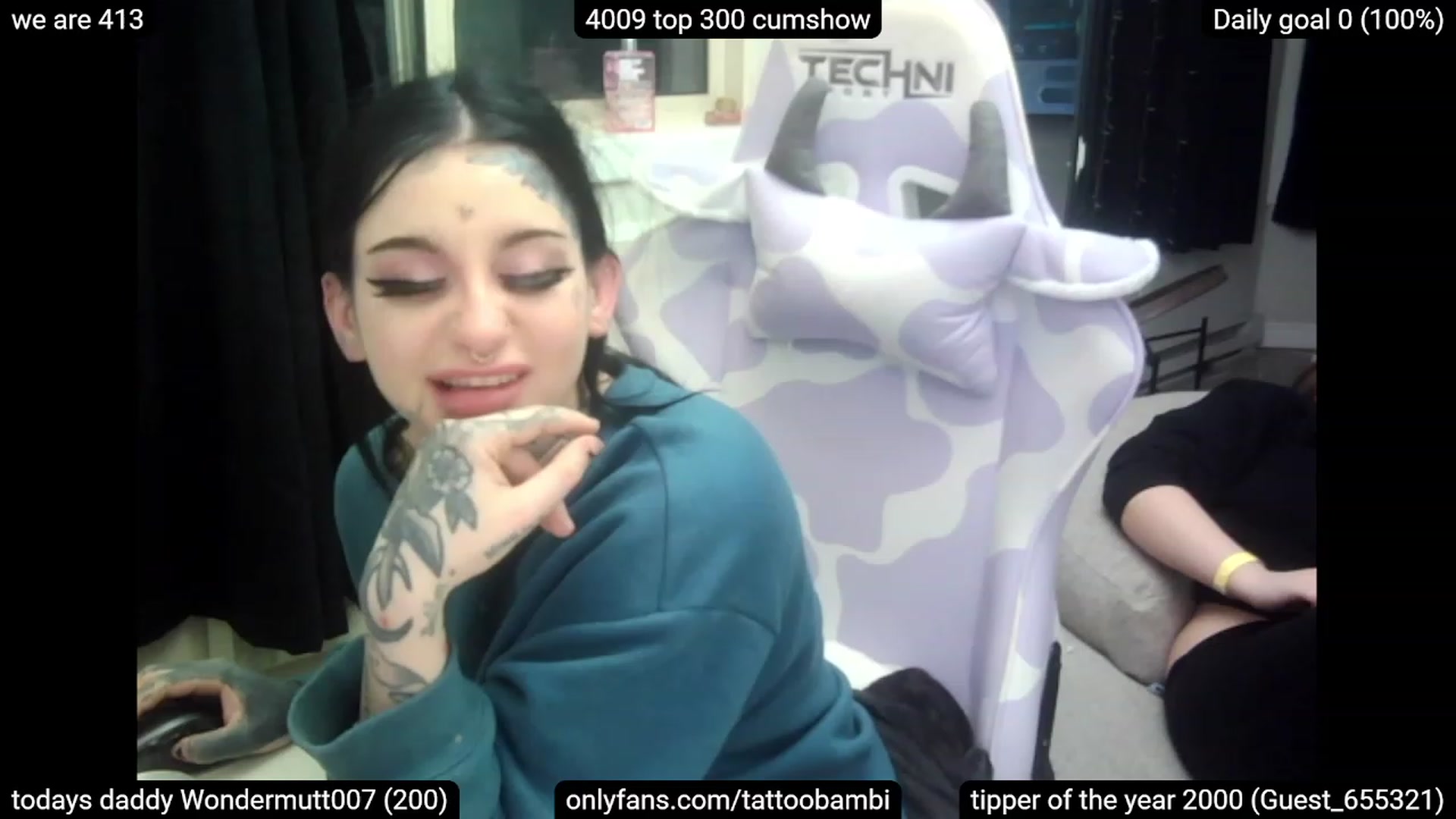 Gallery image thumbnail from Tattoobambi's myfreecams stream on, 03/19/2023, 07:29 image 19 of 20