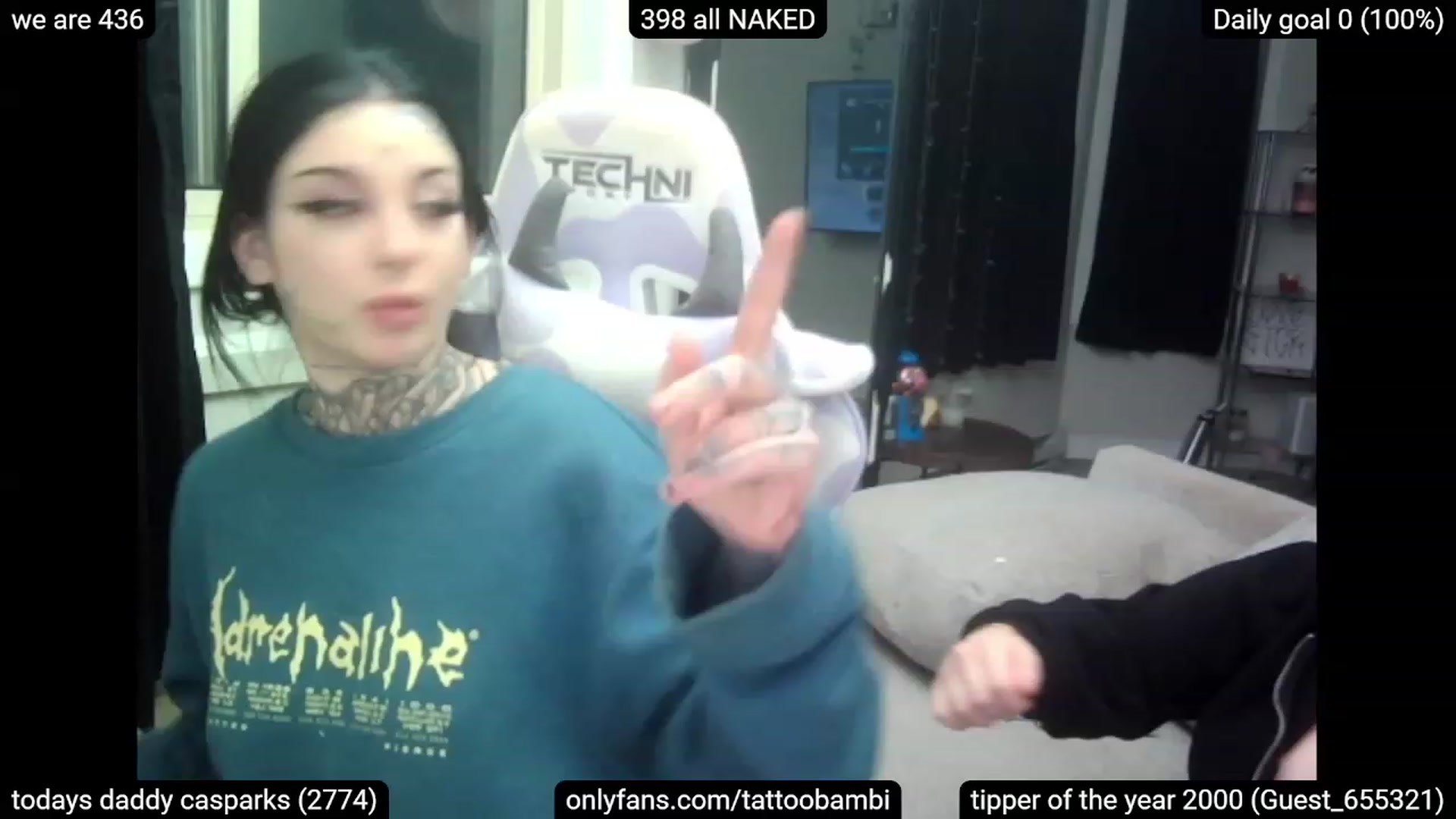 Gallery image thumbnail from Tattoobambi's myfreecams stream on, 03/19/2023, 07:29 image 9 of 20