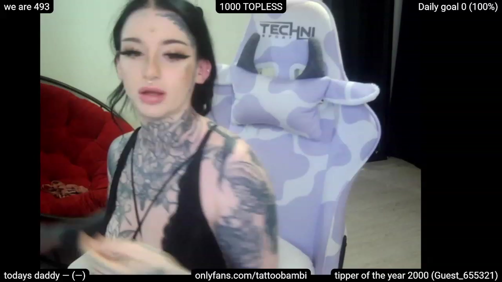 Gallery image thumbnail from Tattoobambi's myfreecams stream on, 03/27/2023, 22:44 image 4 of 20