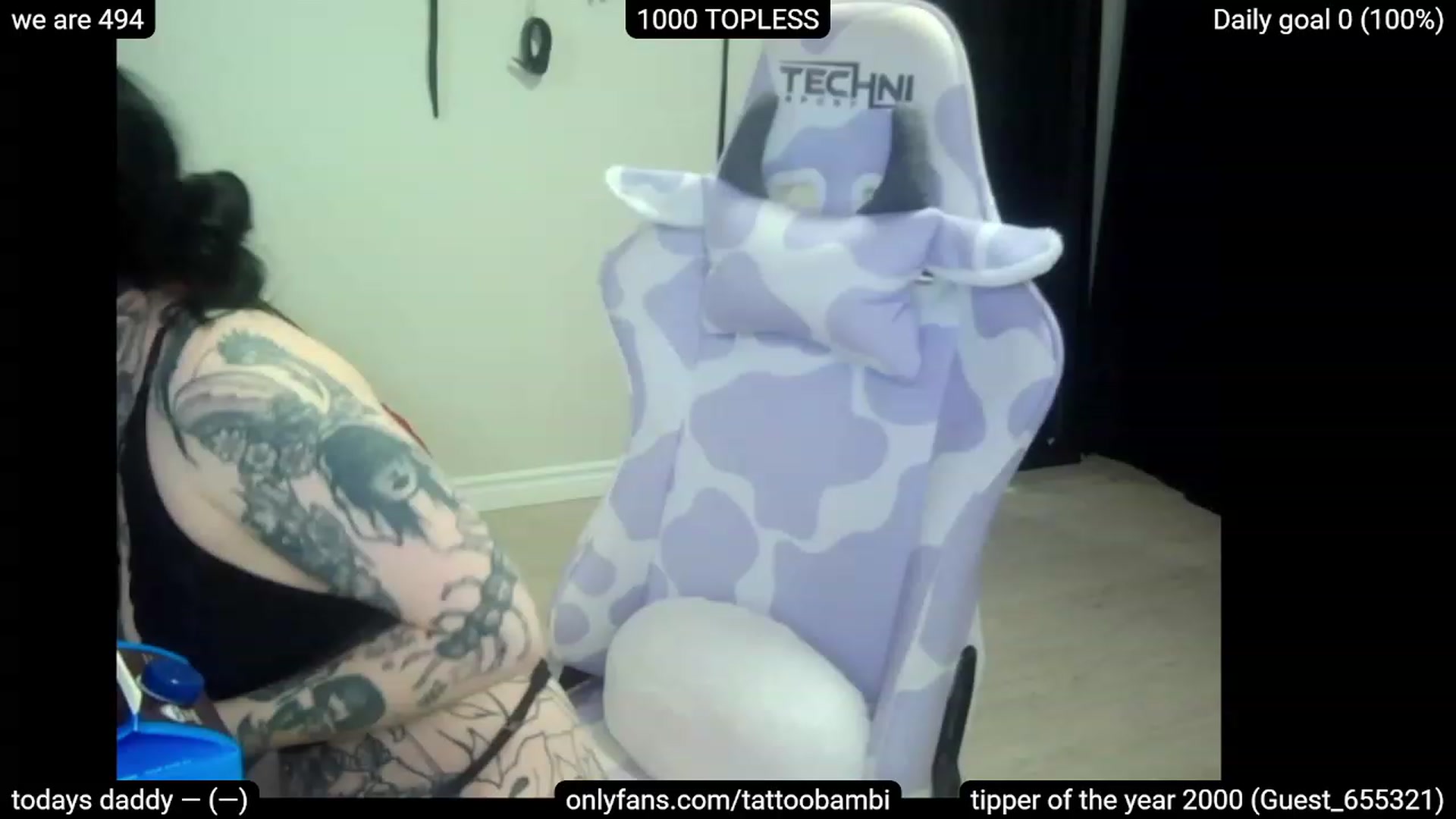Gallery image thumbnail from Tattoobambi's myfreecams stream on, 03/27/2023, 22:44 image 3 of 20