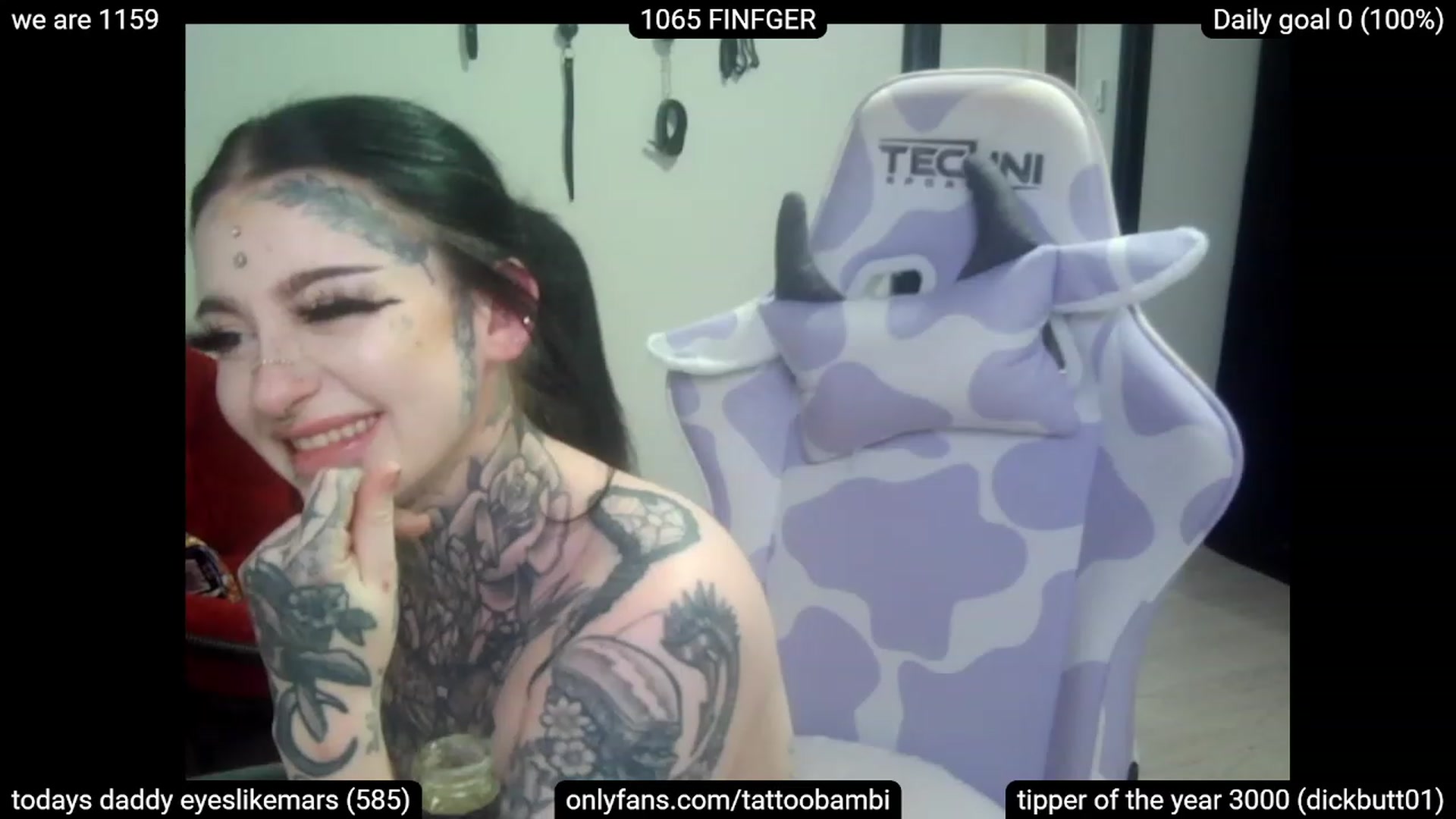 Gallery image thumbnail from Tattoobambi's myfreecams stream on, 04/04/2023, 05:13 image 12 of 20
