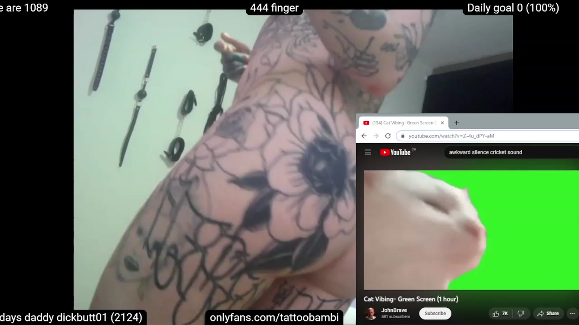 Gallery image thumbnail from Tattoobambi's myfreecams stream on, 04/07/2023, 05:53 image 20 of 20