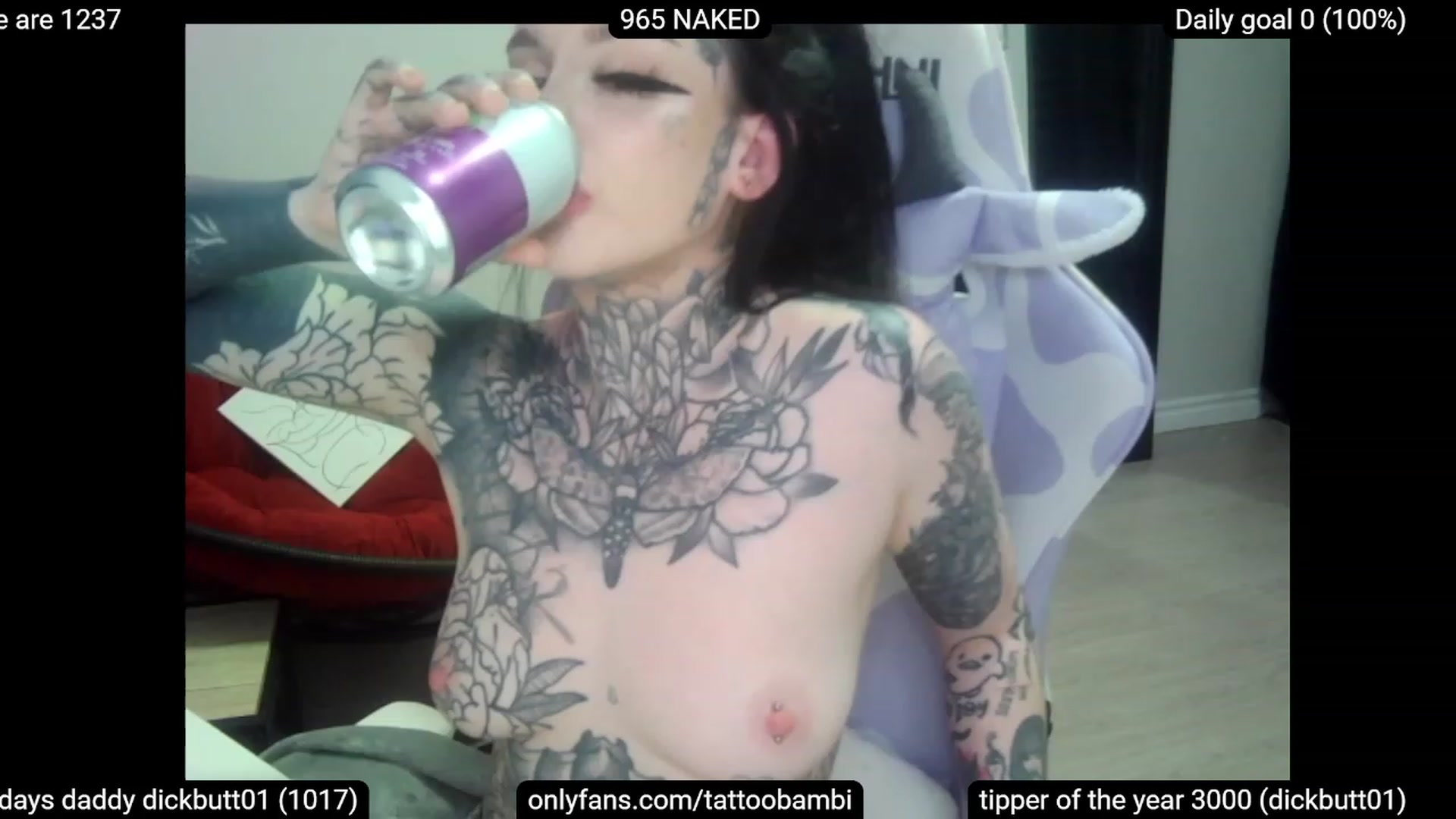 Gallery image thumbnail from Tattoobambi's myfreecams stream on, 04/07/2023, 05:53 image 6 of 20
