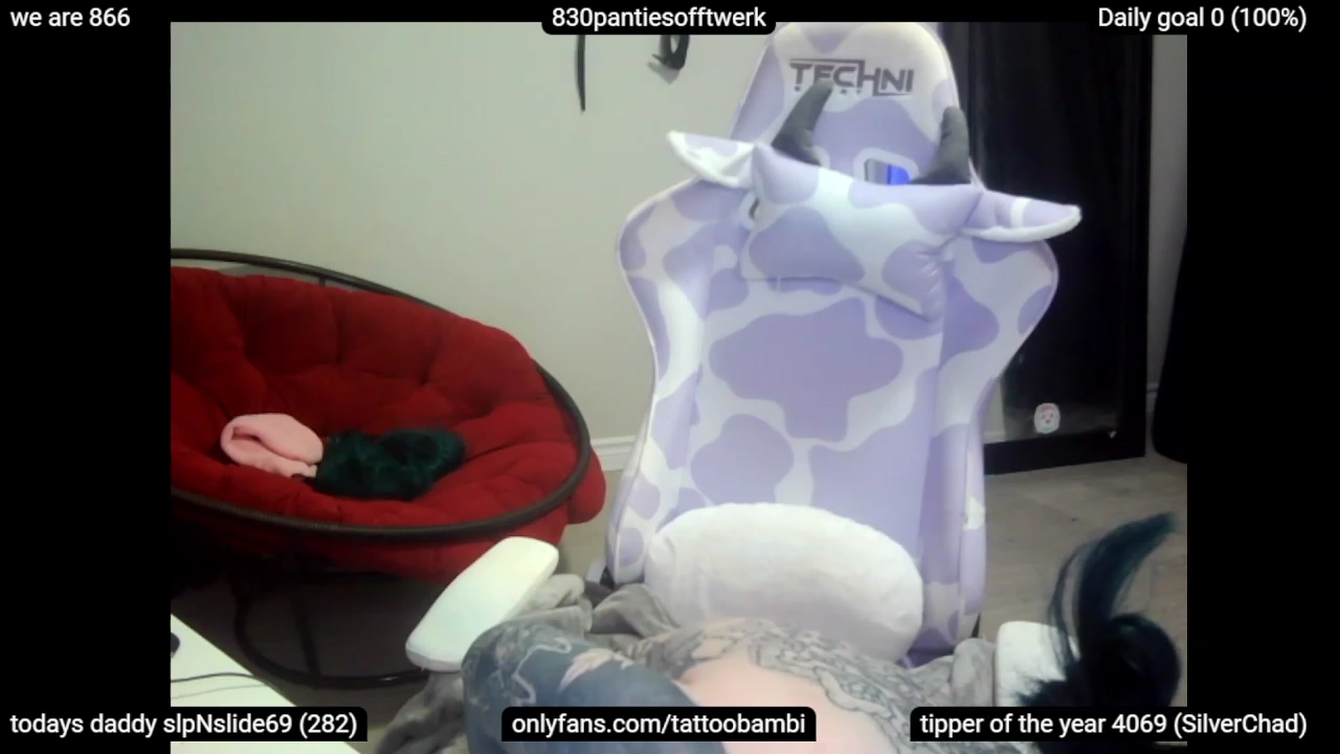Gallery image thumbnail from Tattoobambi's myfreecams stream on, 04/24/2023, 24:07 image 7 of 20