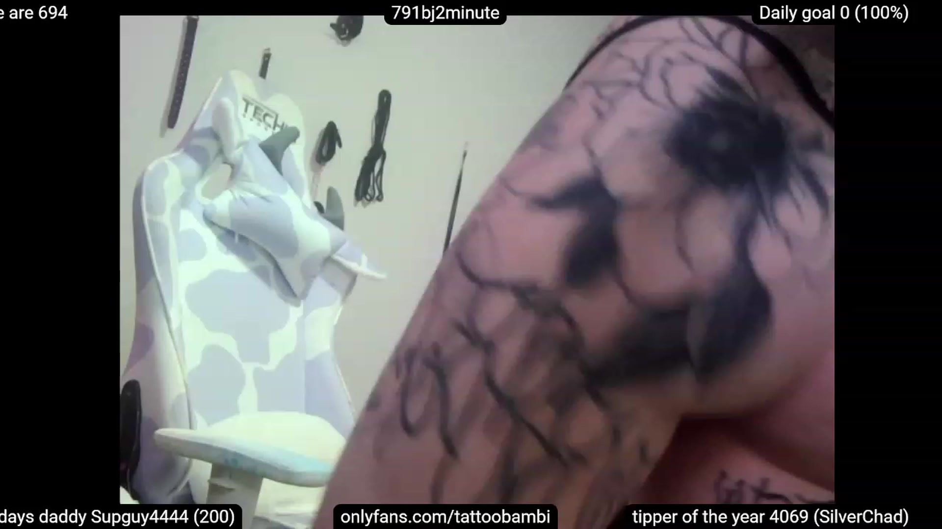 Gallery image thumbnail from Tattoobambi's myfreecams stream on, 04/27/2023, 09:04 image 1 of 20