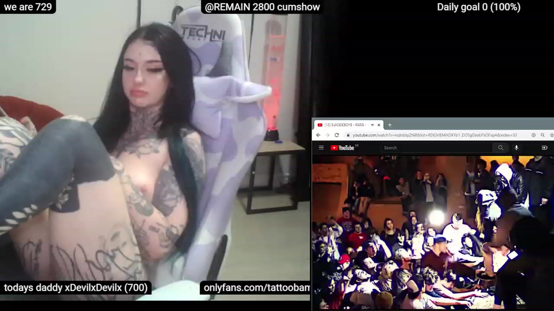 Gallery image thumbnail from Tattoobambi's myfreecams stream on, 05/09/2023, 06:35 image 12 of 20