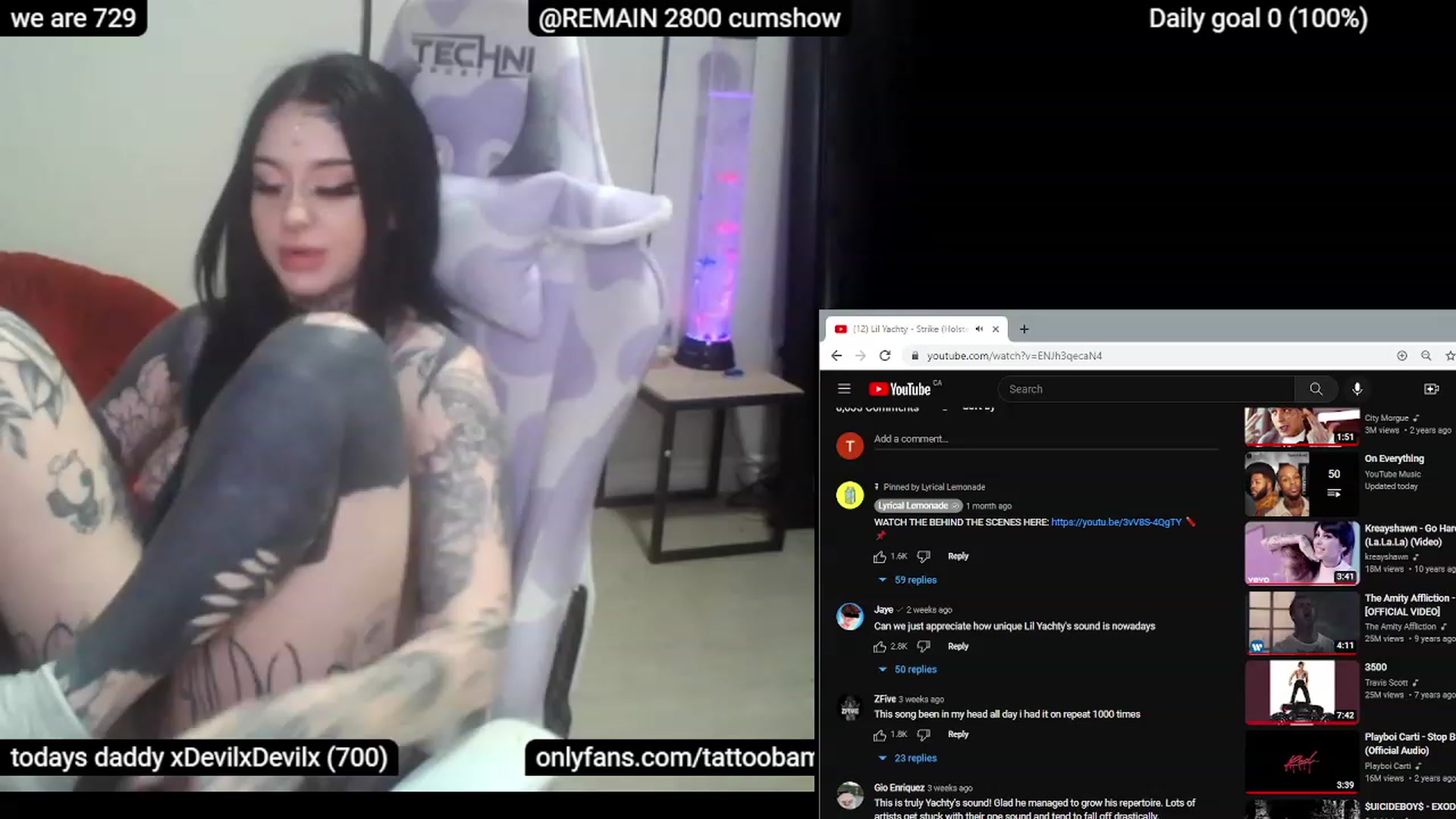 Gallery image thumbnail from Tattoobambi's myfreecams stream on, 05/09/2023, 06:35 image 18 of 20