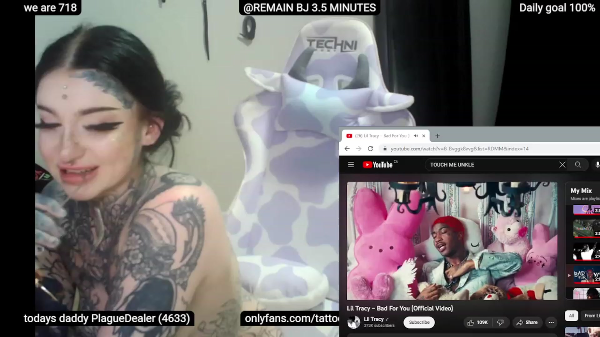 Gallery image thumbnail from Tattoobambi's myfreecams stream on, 05/27/2023, 03:47 image 16 of 20