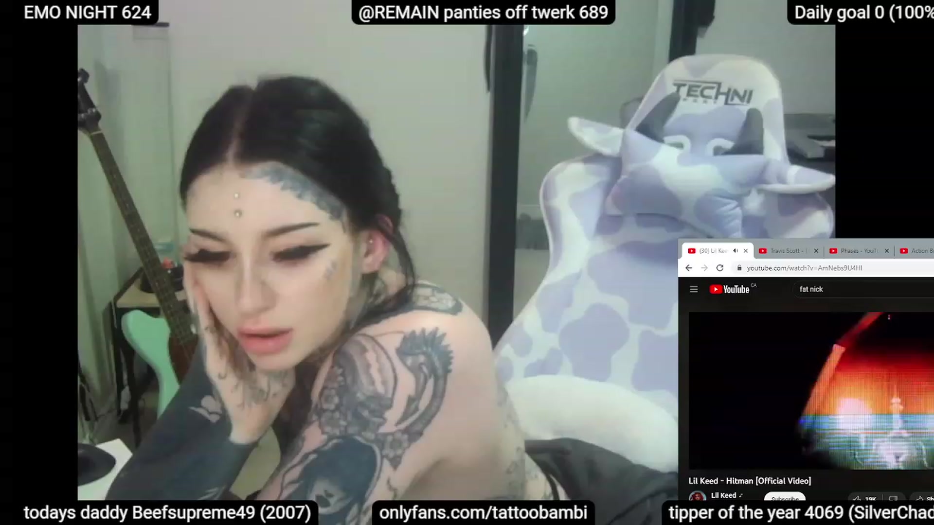 Gallery image thumbnail from Tattoobambi's myfreecams stream on, 06/01/2023, 01:31 image 16 of 20