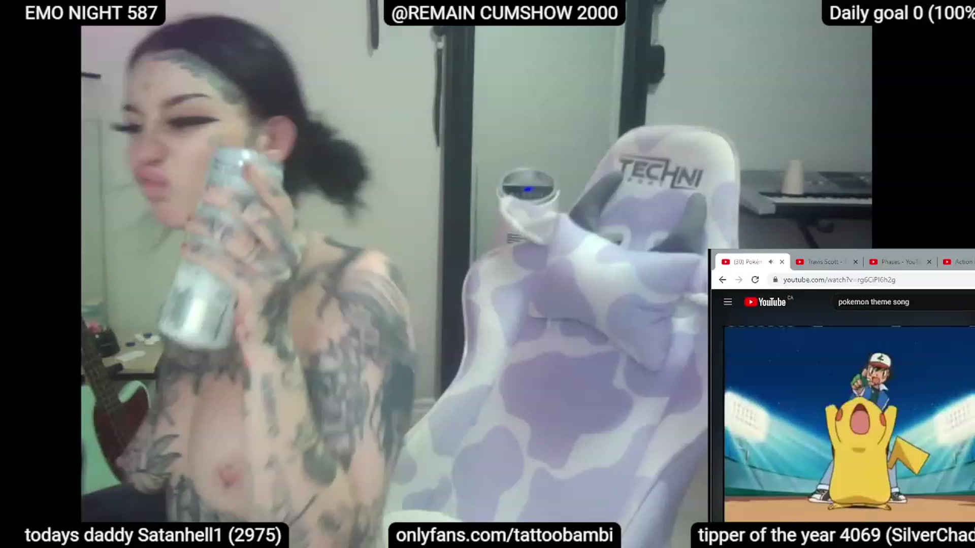 Gallery image thumbnail from Tattoobambi's myfreecams stream on, 06/01/2023, 02:36 image 15 of 20