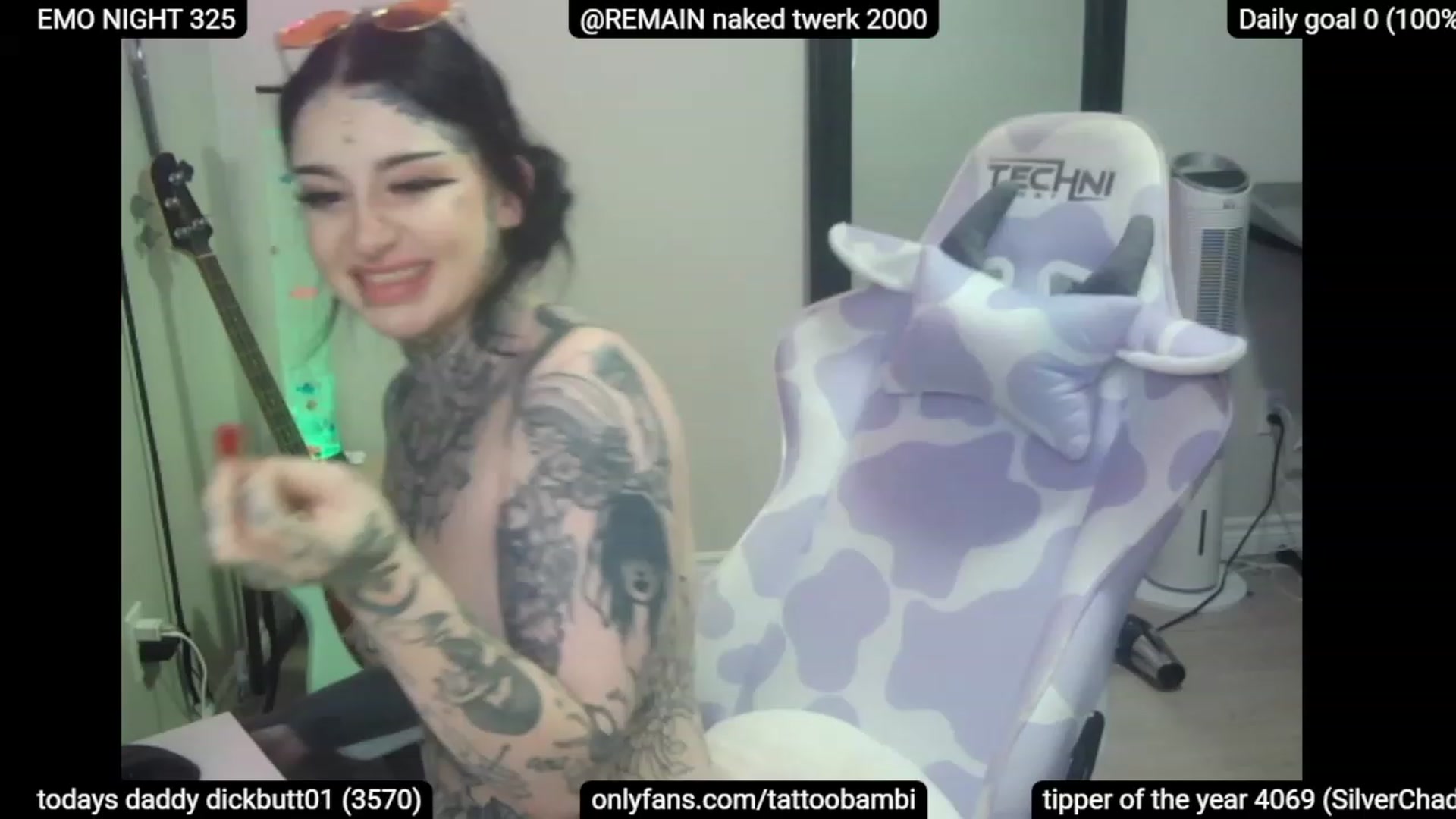 Gallery image thumbnail from Tattoobambi's myfreecams stream on, 06/02/2023, 07:06 image 9 of 20